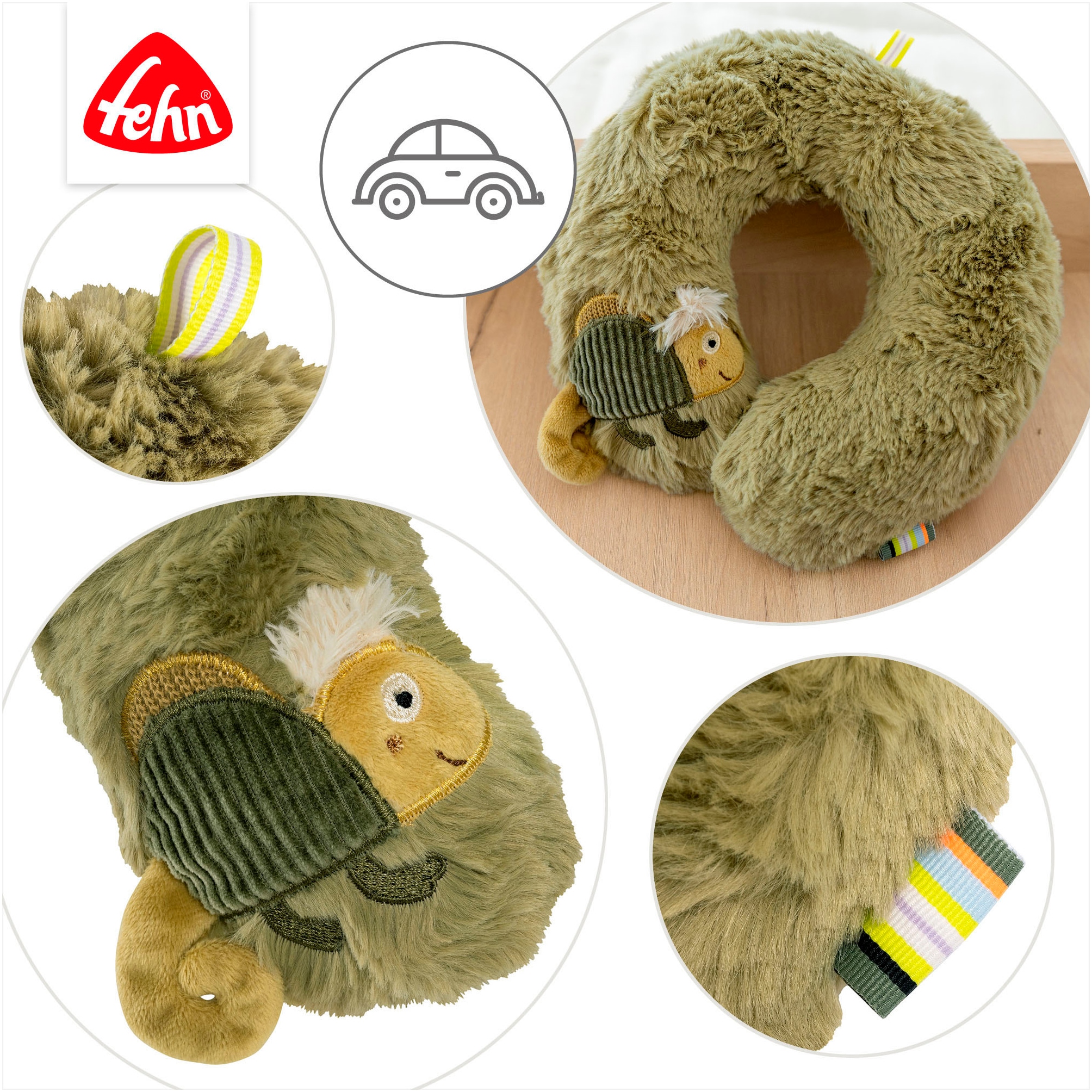 Fehn Nackenkissen »Lazy, Crazy & Pink, Chamäleon«