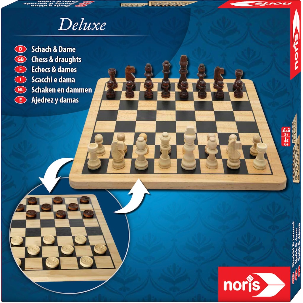 Noris Spiel »Deluxe Holz - Schach & Dame«