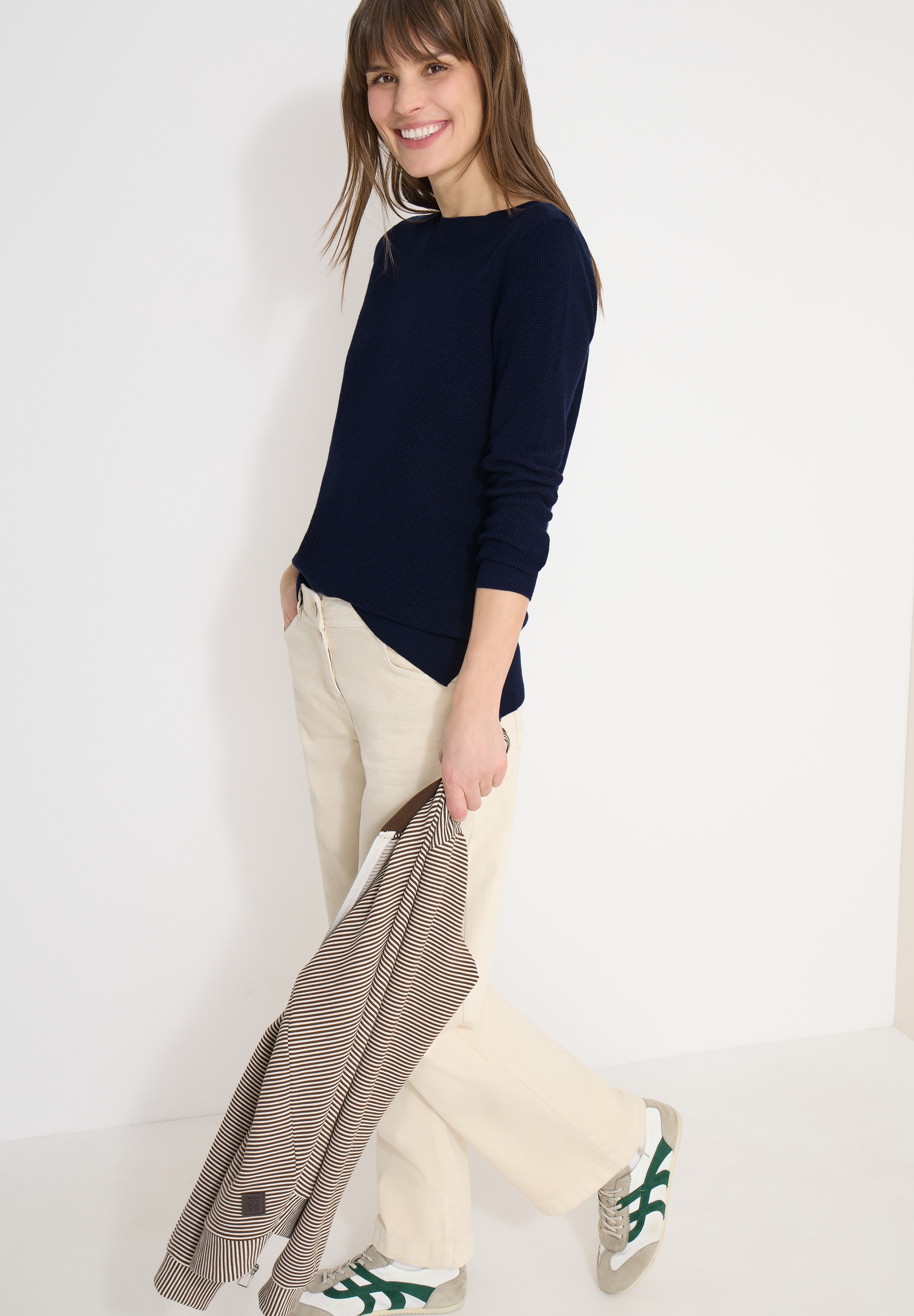 Cecil Strickpullover mit U-Boot-Ausschnitt