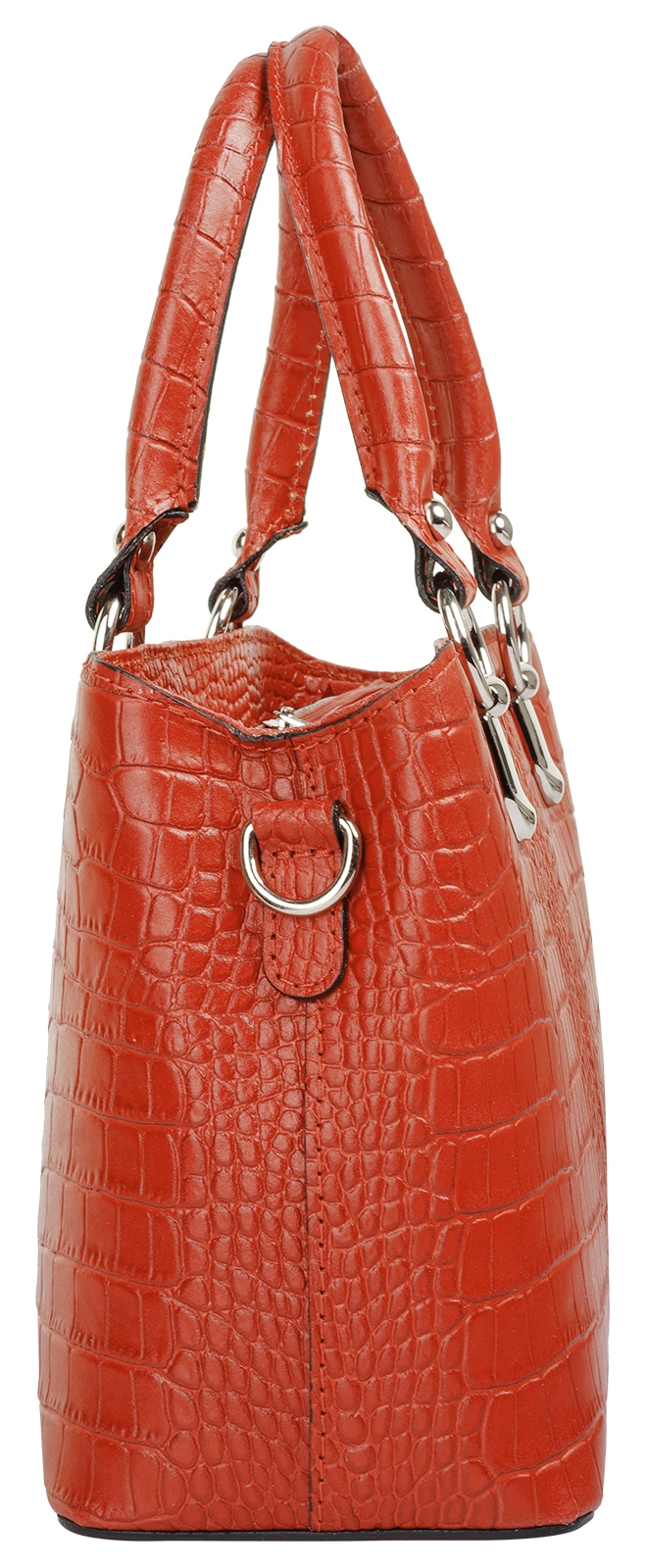 Cluty Umhängetasche, echt Leder, Made in Italy