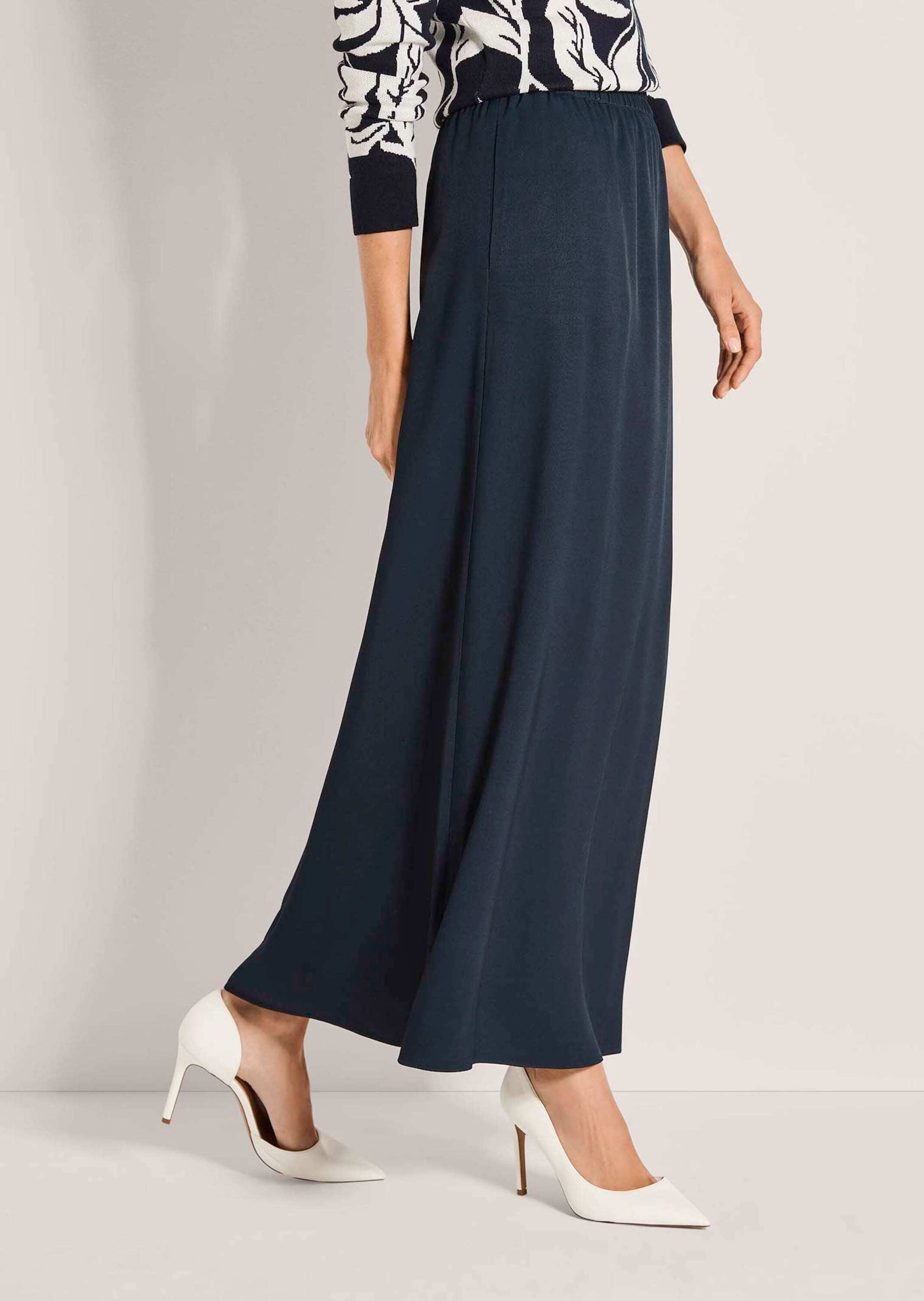 MADELEINE Midirock »Rock Langer Rock mit tiefer Seitenfalte«