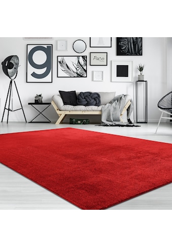 Paco Home Teppich »Cadiz 630«, rechteckig, 18 mm Höhe, Kurzflor, Uni-Farben, besonders... kaufen