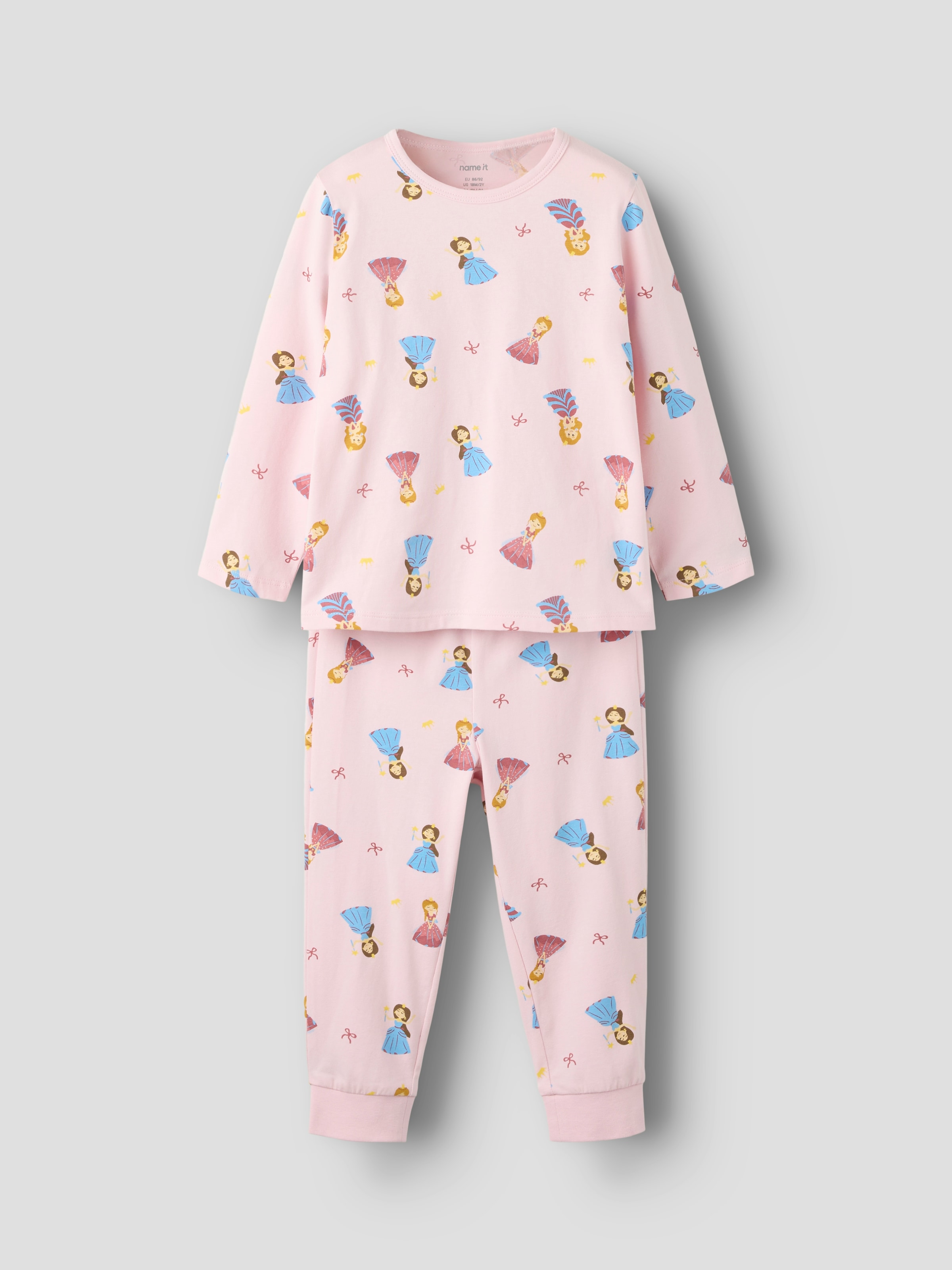 Name It Schlafanzug »NMFNIGHTSET 2P PRINCESS NOOS« Packung, 2 Baumwollmischung,