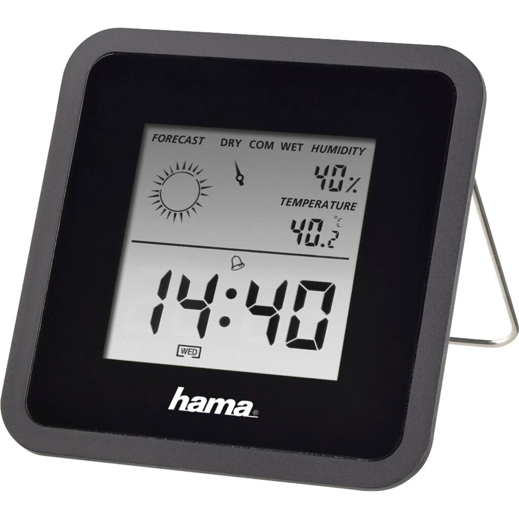 Hama Wetterstation »Thermo-/Hygrometer "TH50", Schwarz Thermometer«
