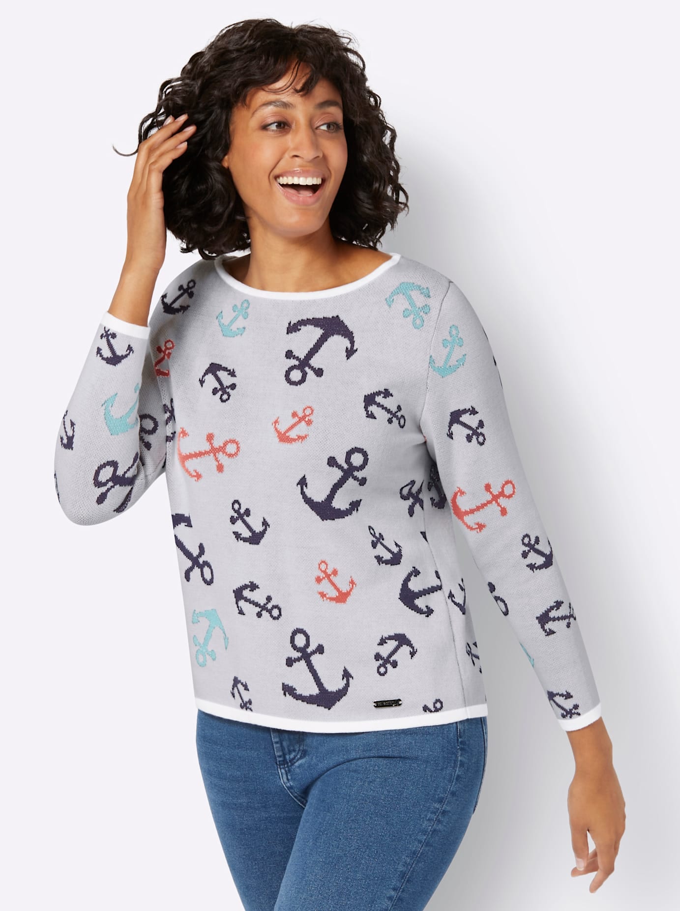 Casual Looks Rundhalspullover »Pullover«