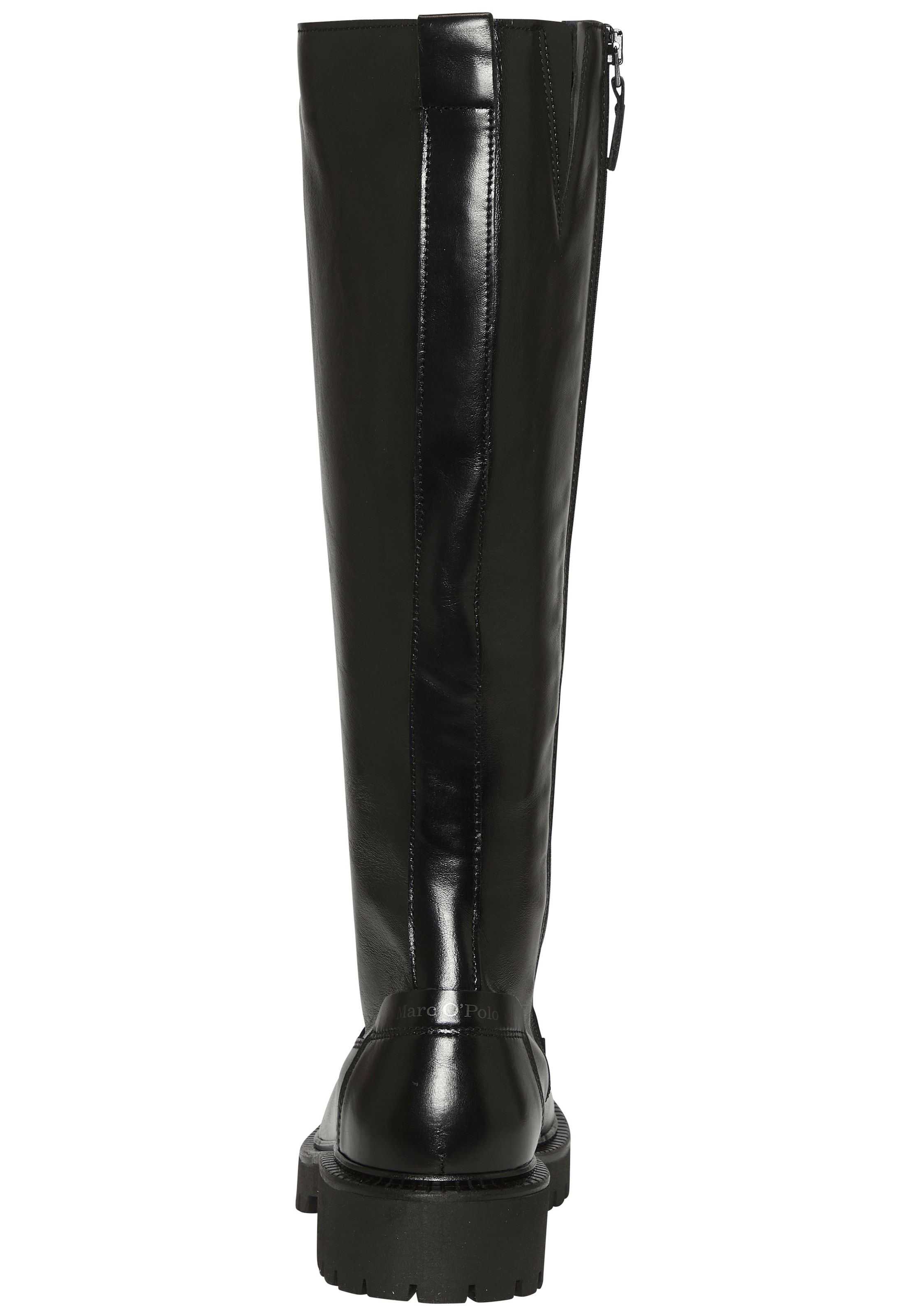 Marc O'Polo Stiefel »Model Phia 16«  Blockabsatz, Langschaftstiefel mit praktischem Reißverschluss