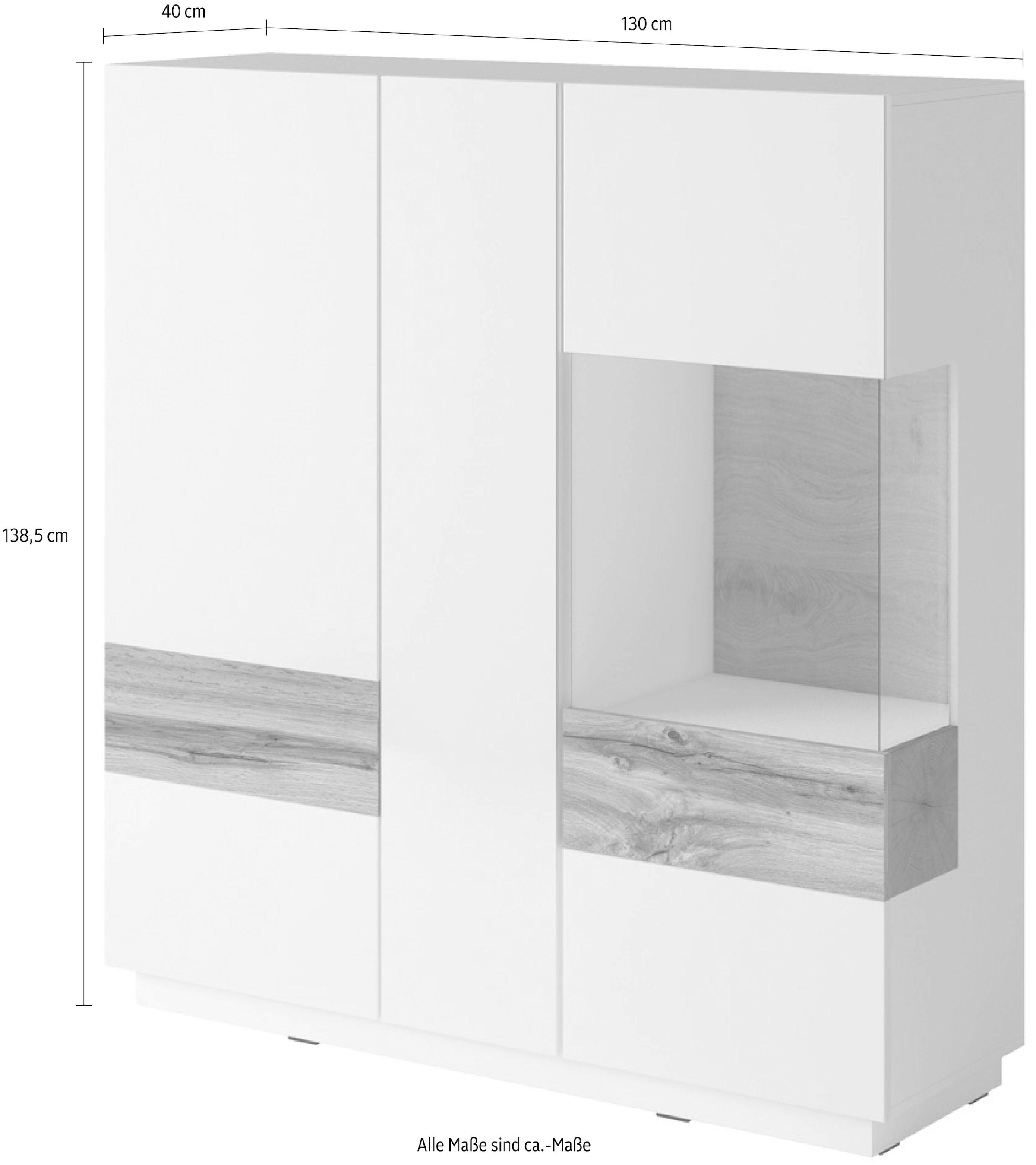 INOSIGN Sideboard »SILKE«, Breite 130 cm