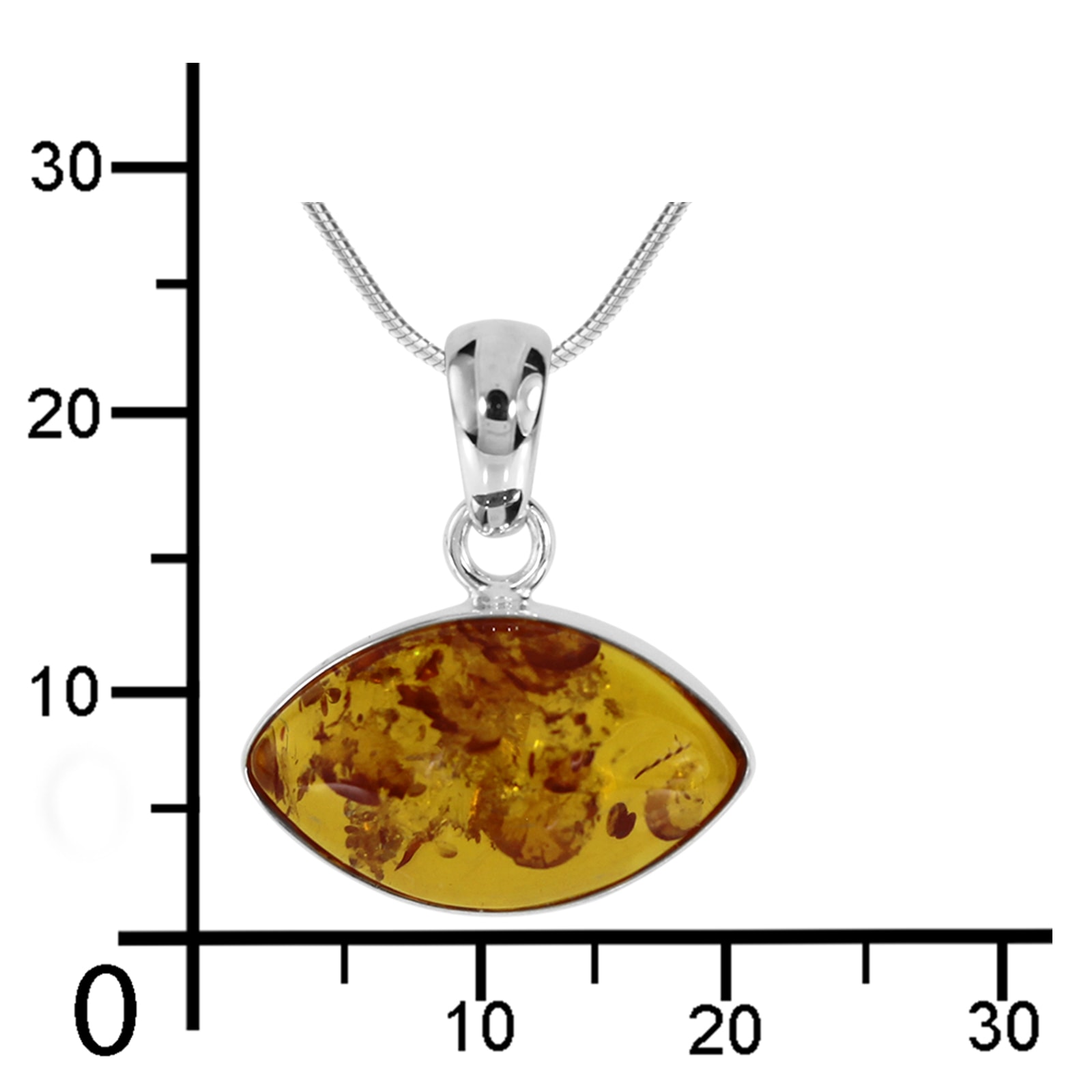 OSTSEE-SCHMUCK Kette mit Anhänger »- Macy Q - Silber 925/000 - Bernstein«