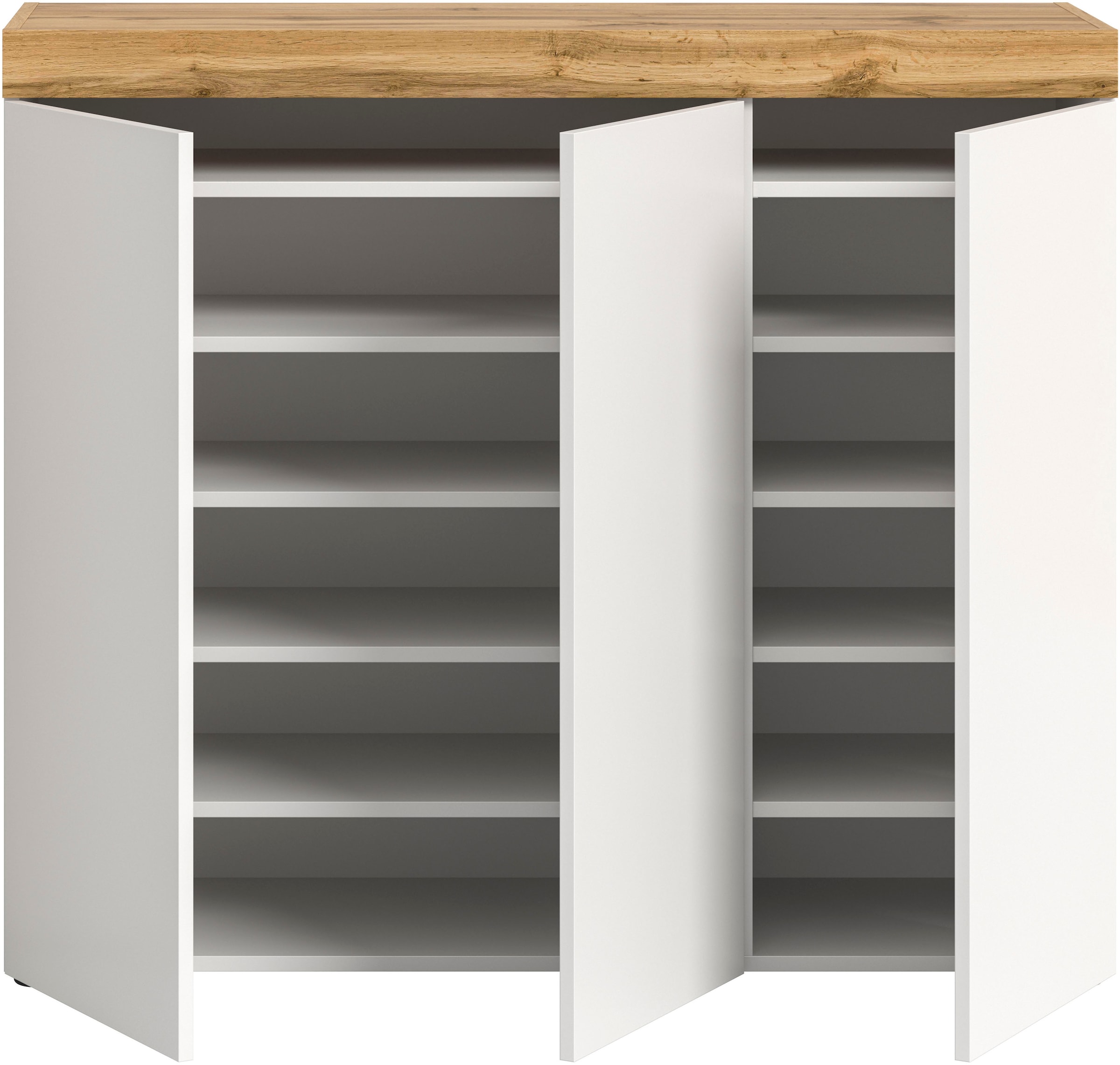 OTTO home Schuhschrank »MAMBO, Breite 115cm, stehend & hängend, push-2-open« 2 farbige Ausführung, 1 Stk. tlg. Schuhschrank, Schuhkommode, Flur, Diele