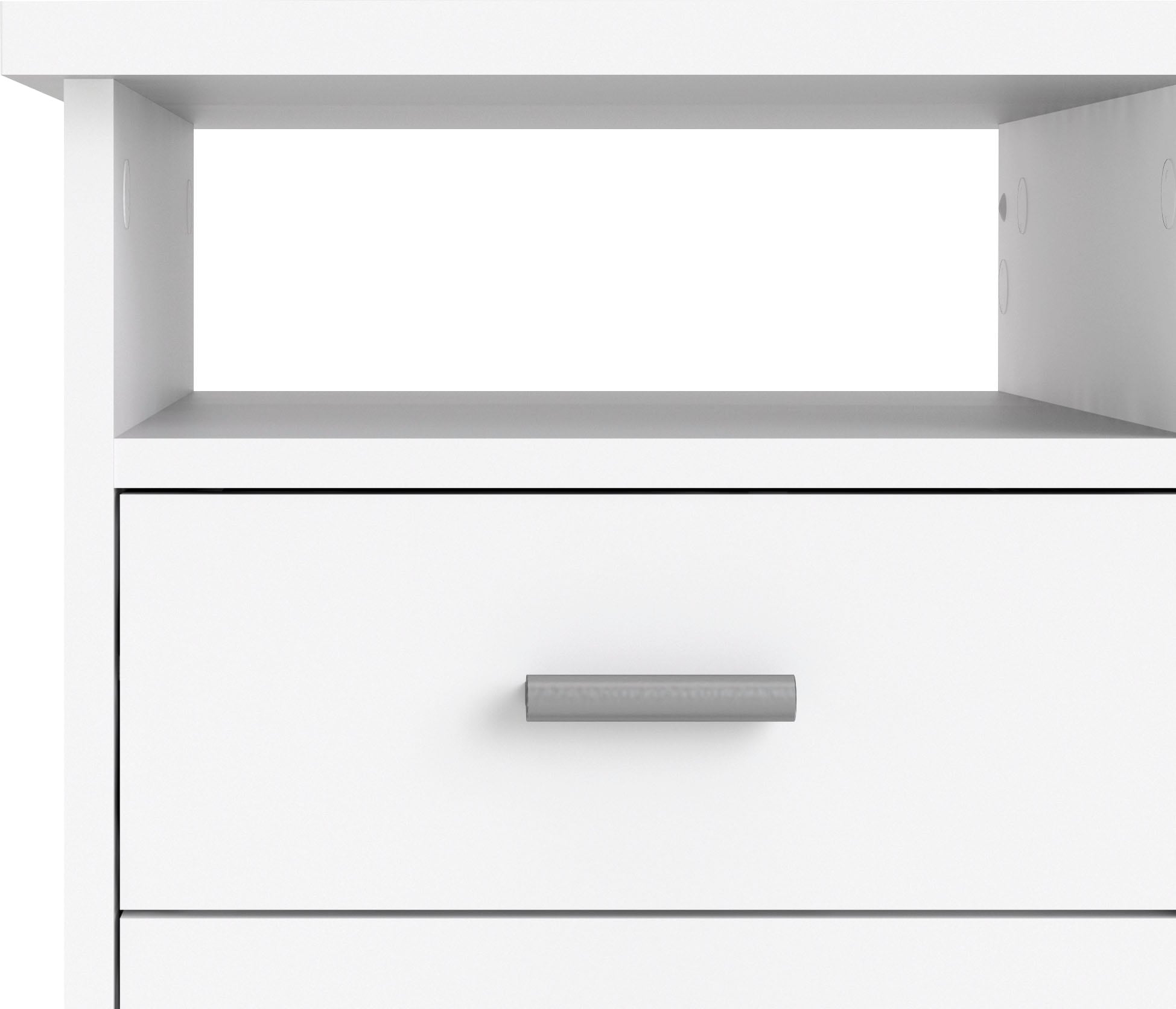 INOSIGN Schreibtisch »Function Plus, Arbeitstisch, Bürotisch, staurum, minimalistisch«, mit 4 Schubladen,1 Einlegeboden, zeitlos, 1 offenes Fachbreite 110 cm