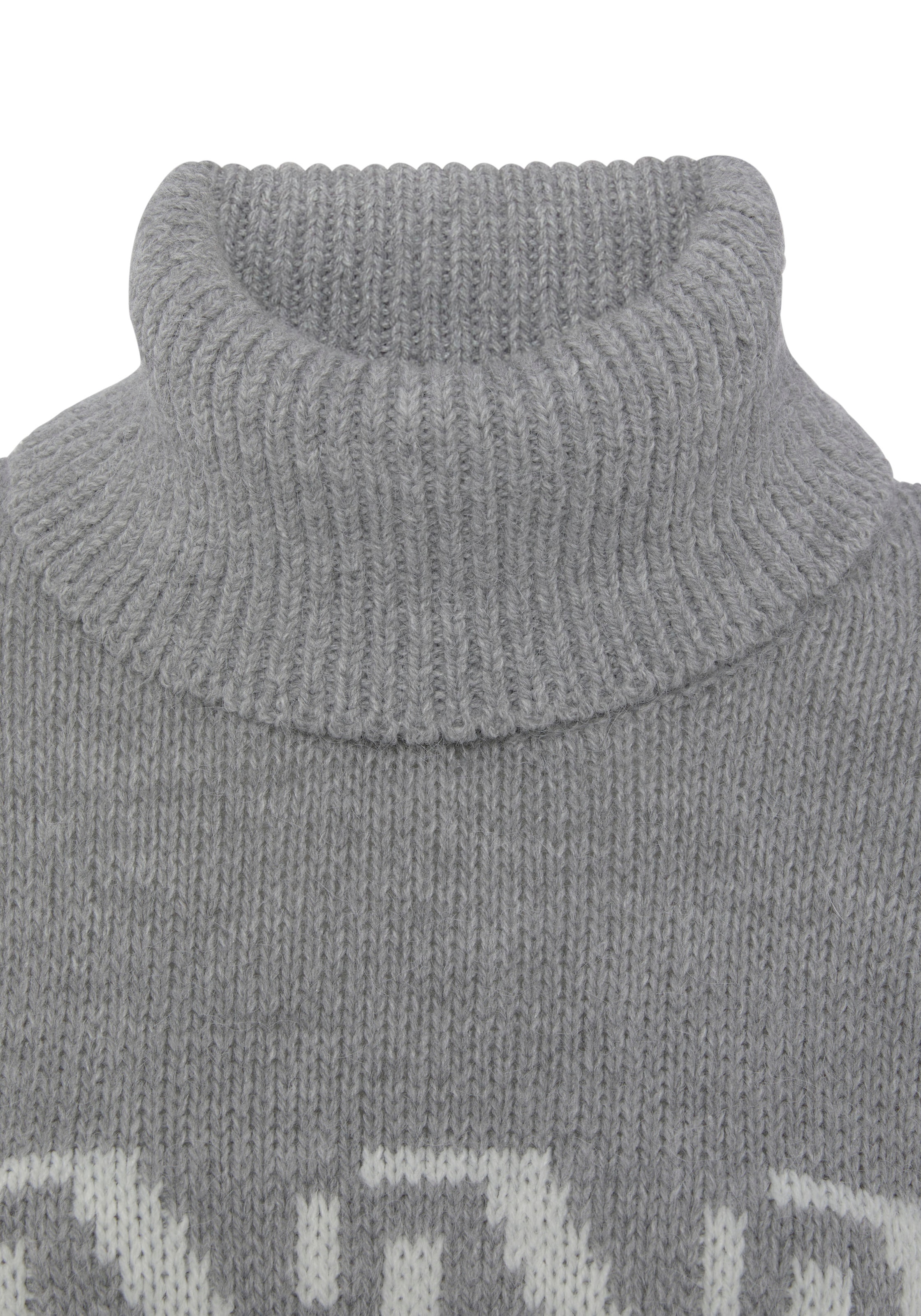 Vivance Rollkragenpullover, mit Weihnachtsmotiv, Strickpullover