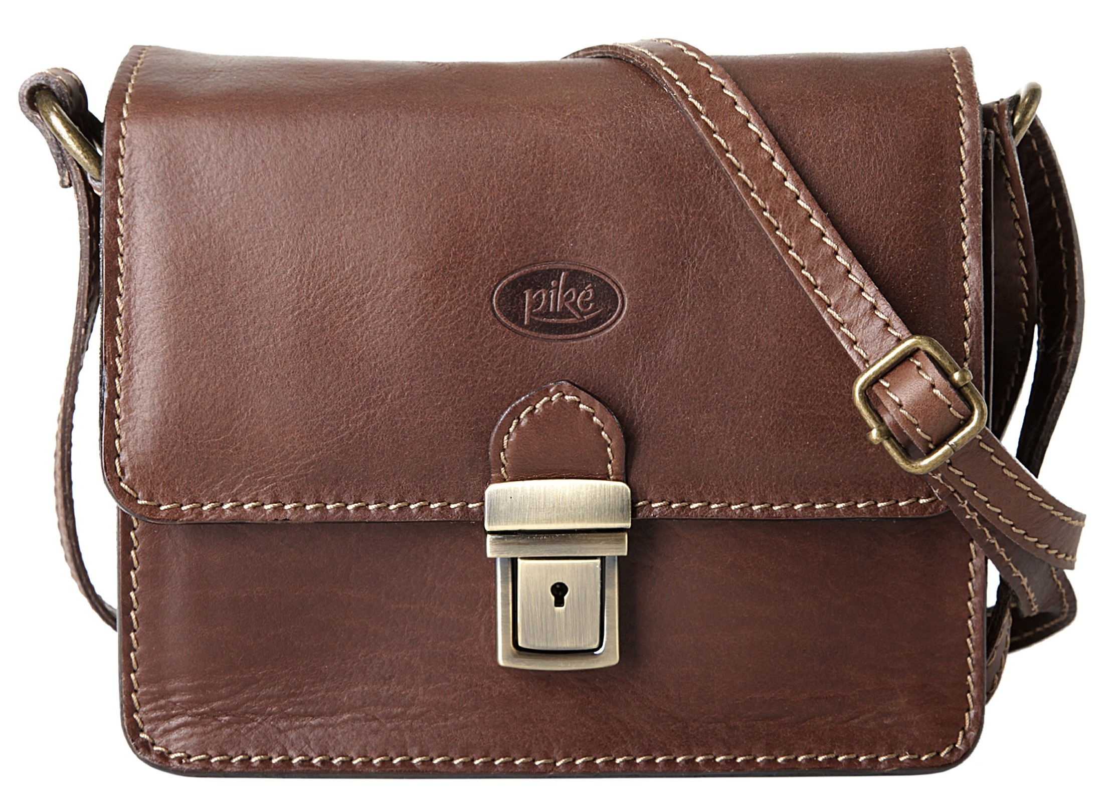 Piké Umhängetasche, (1 tlg.), echt Leder, Made in Italy
