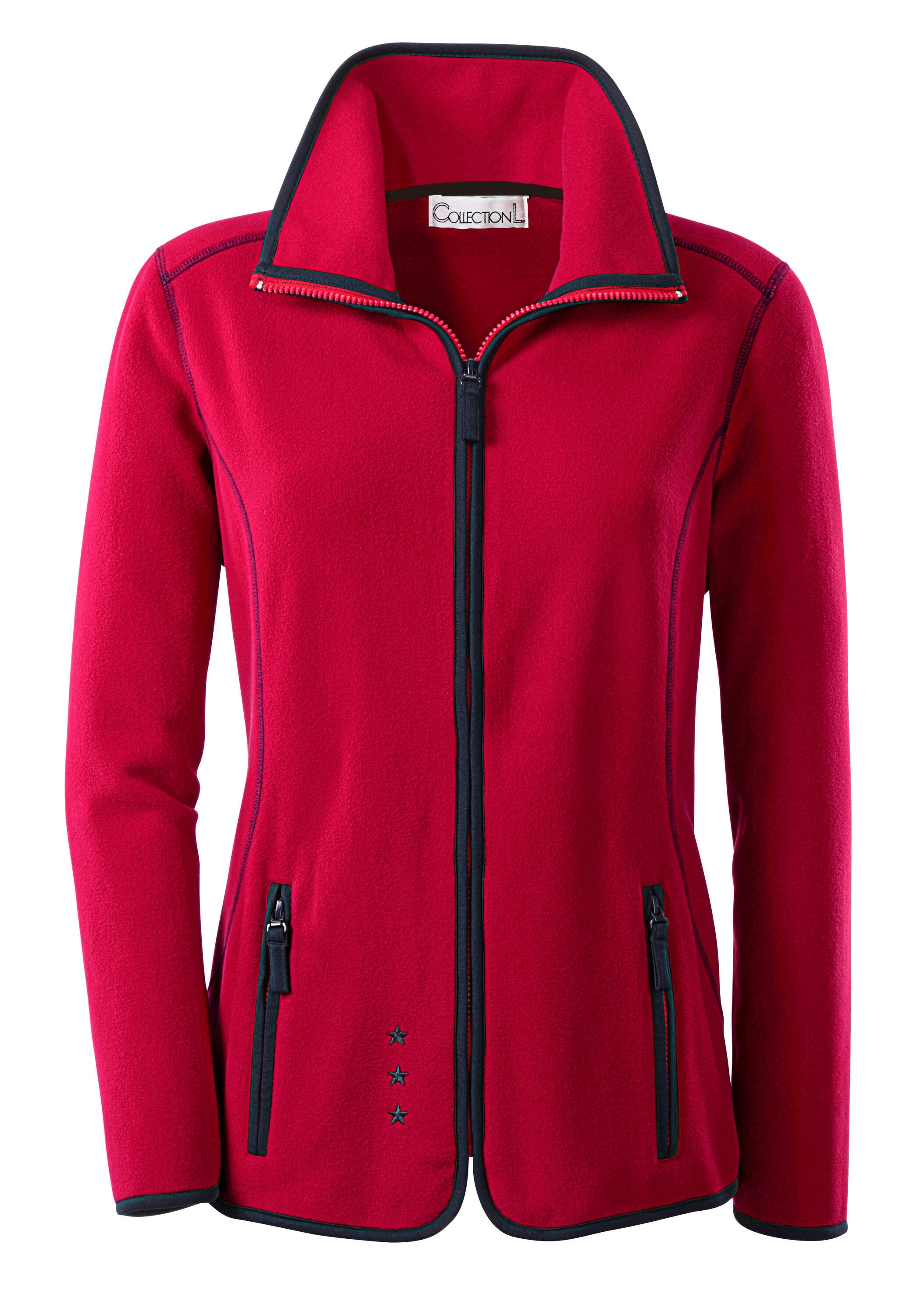 Witt Fleecejacke »Fleece-Jacke Fleecejacke mit Sternchen-Stickerei«