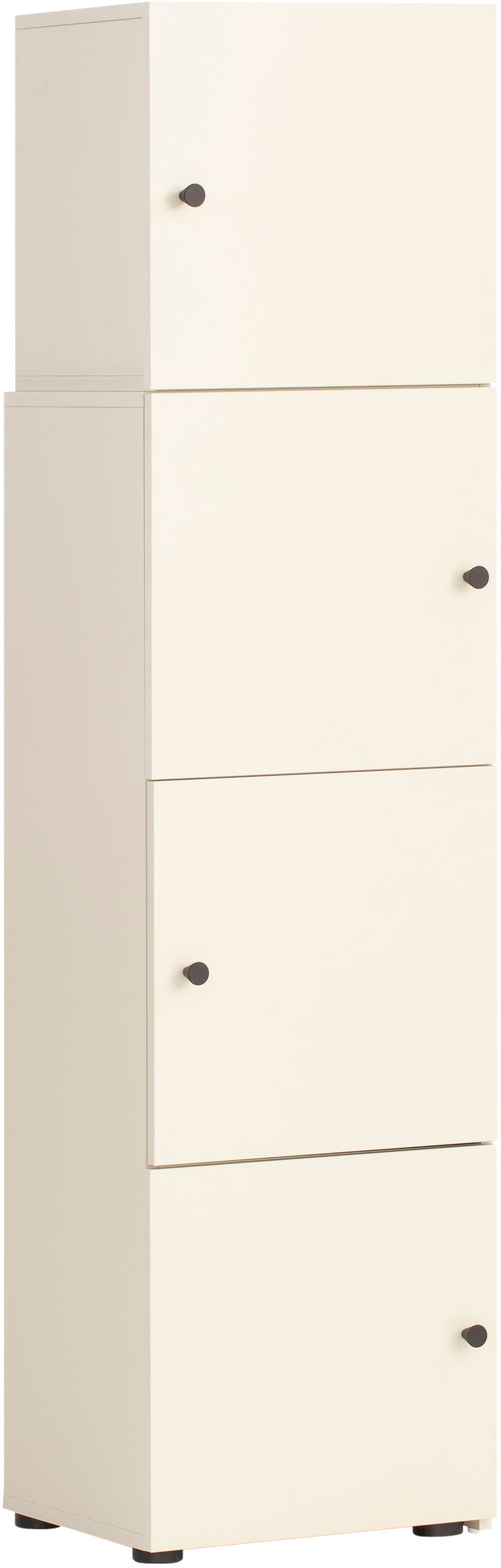 Schildmeyer Schieberegal »Lovund, Breite variabel von 42 bis 70 cm«, 4 Türen mit Softclose-Funktion