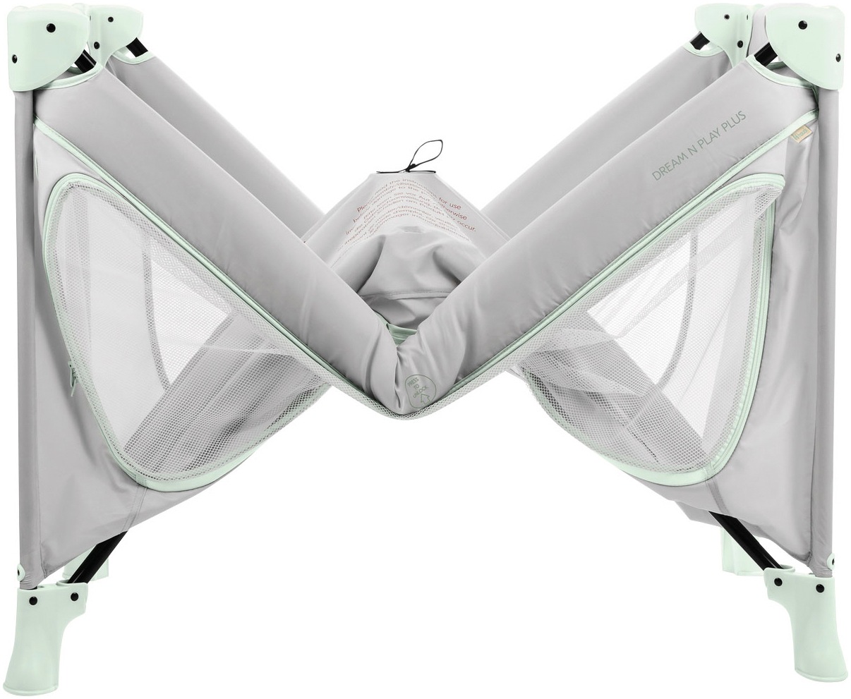 Hauck Baby-Reisebett »Dream N Play Plus, Dusty Mint«, Vorderausstieg