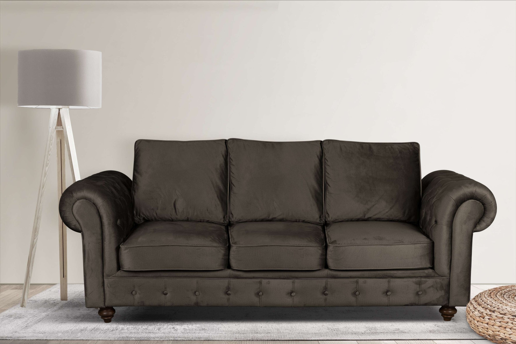 Home affaire 3-Sitzer »MENDITTE« Knopfheftung im Armlehnbereich und an Vorderkante, hohe Qualität