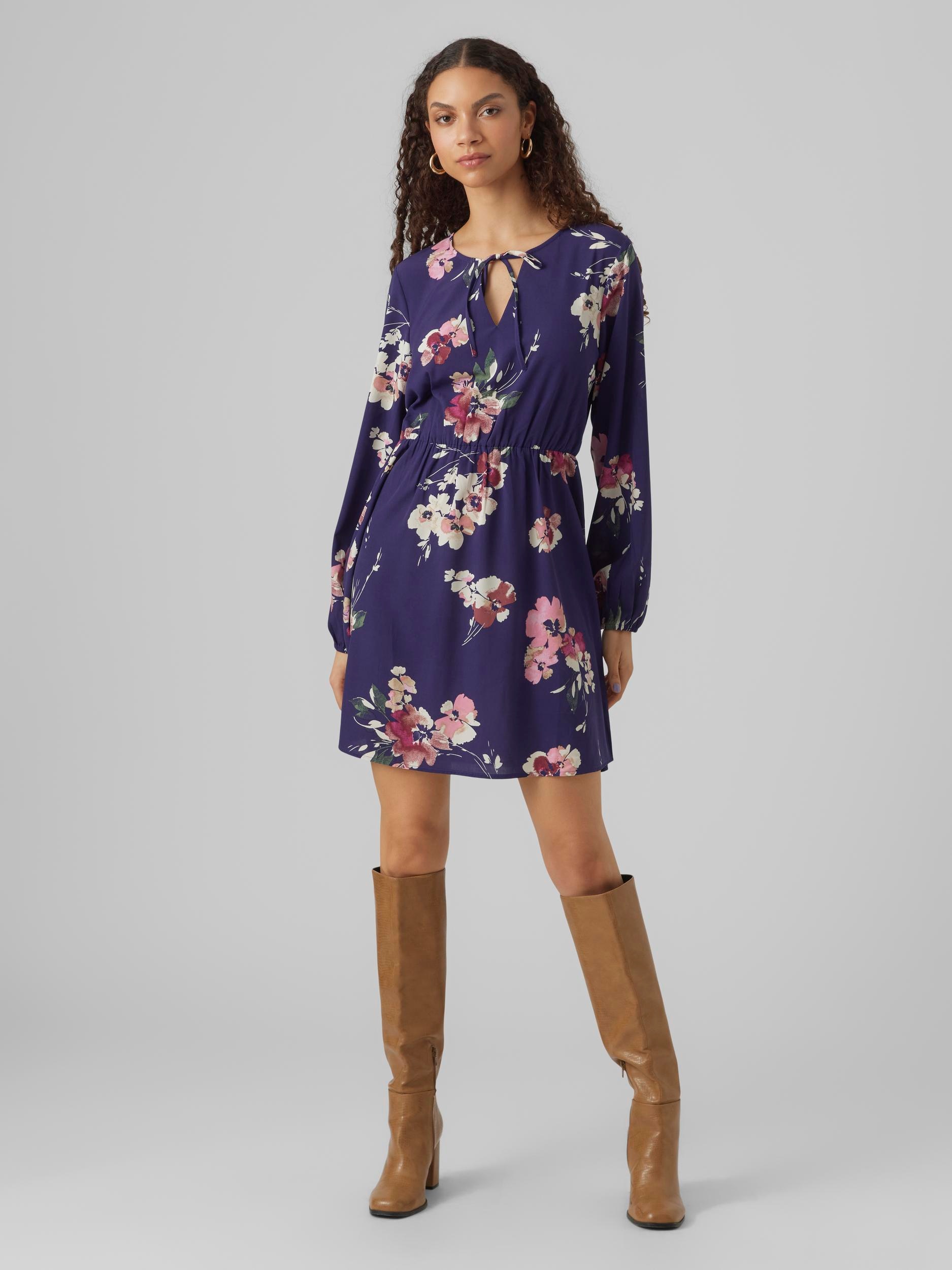 Vero Moda Minikleid »VMSHILAH NAJA LS SHORT DRESS WVN GA«