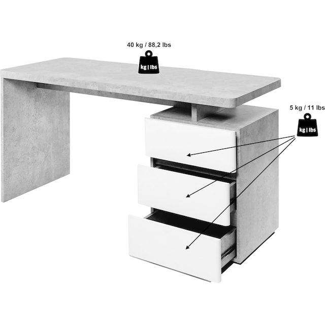 Jahnke Schreibtisch »CU-LIBRE C 240«, wechselseitig montierbar kaufen bei  OTTO