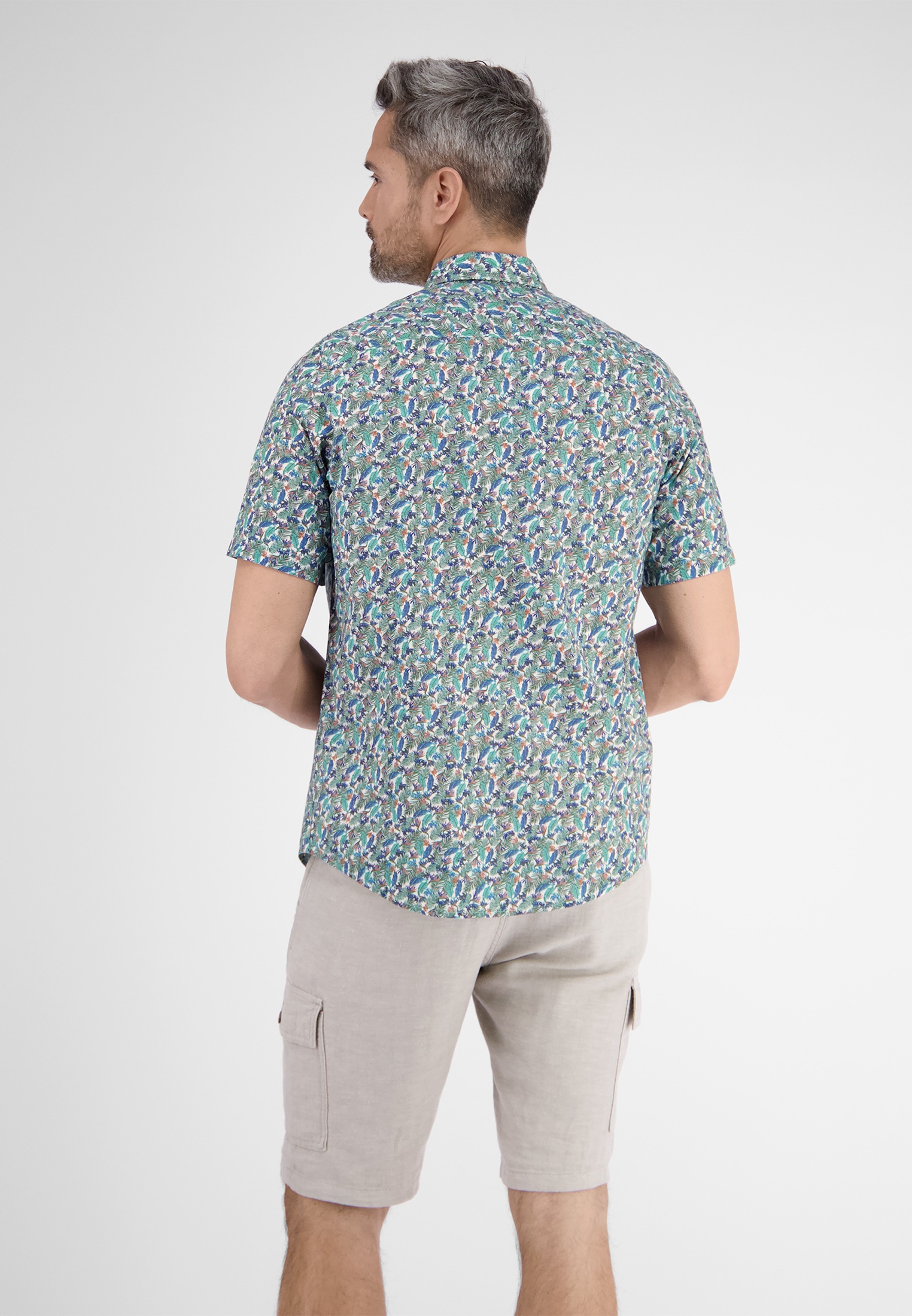 LERROS Kurzarmhemd »LERROS Halbarmhemd mit floralem Print«