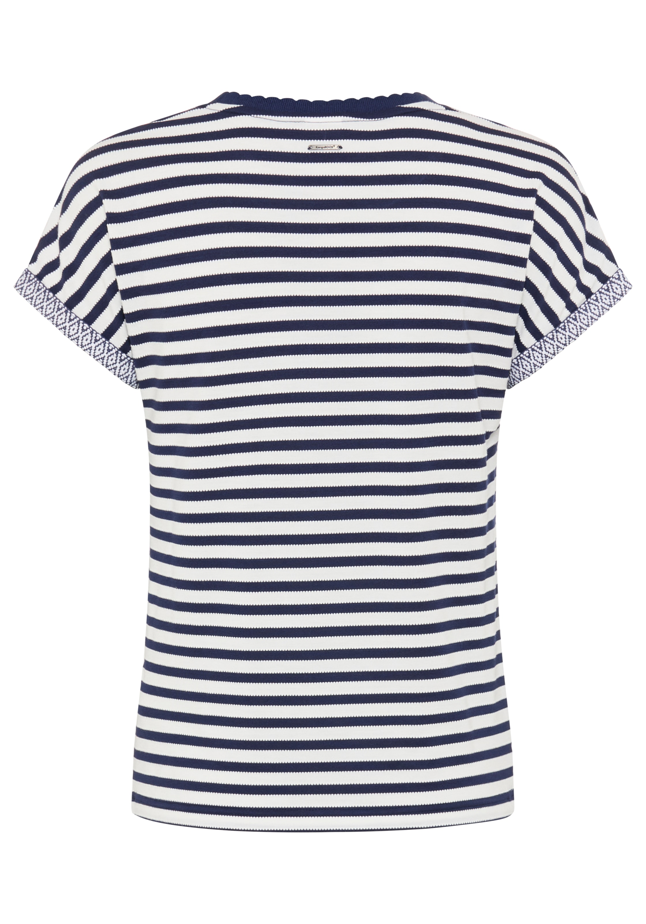 KangaROOS T-Shirt Kurzarmshirt, Rundhalsausschnitt, hüftlange Passform