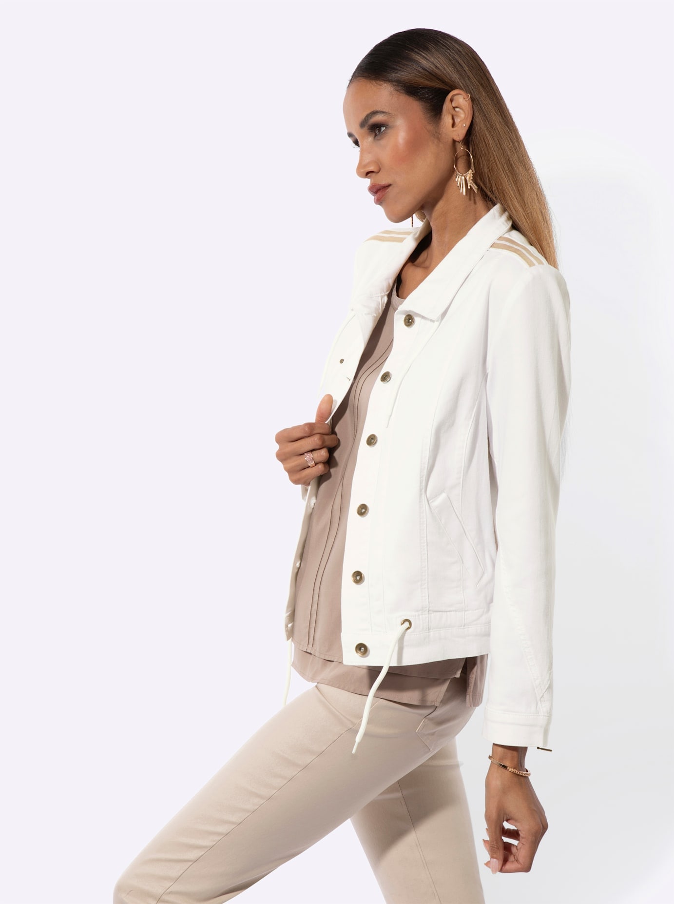 creation L Jeansblazer »Baumwoll-Lyocell-Jeansjacke«