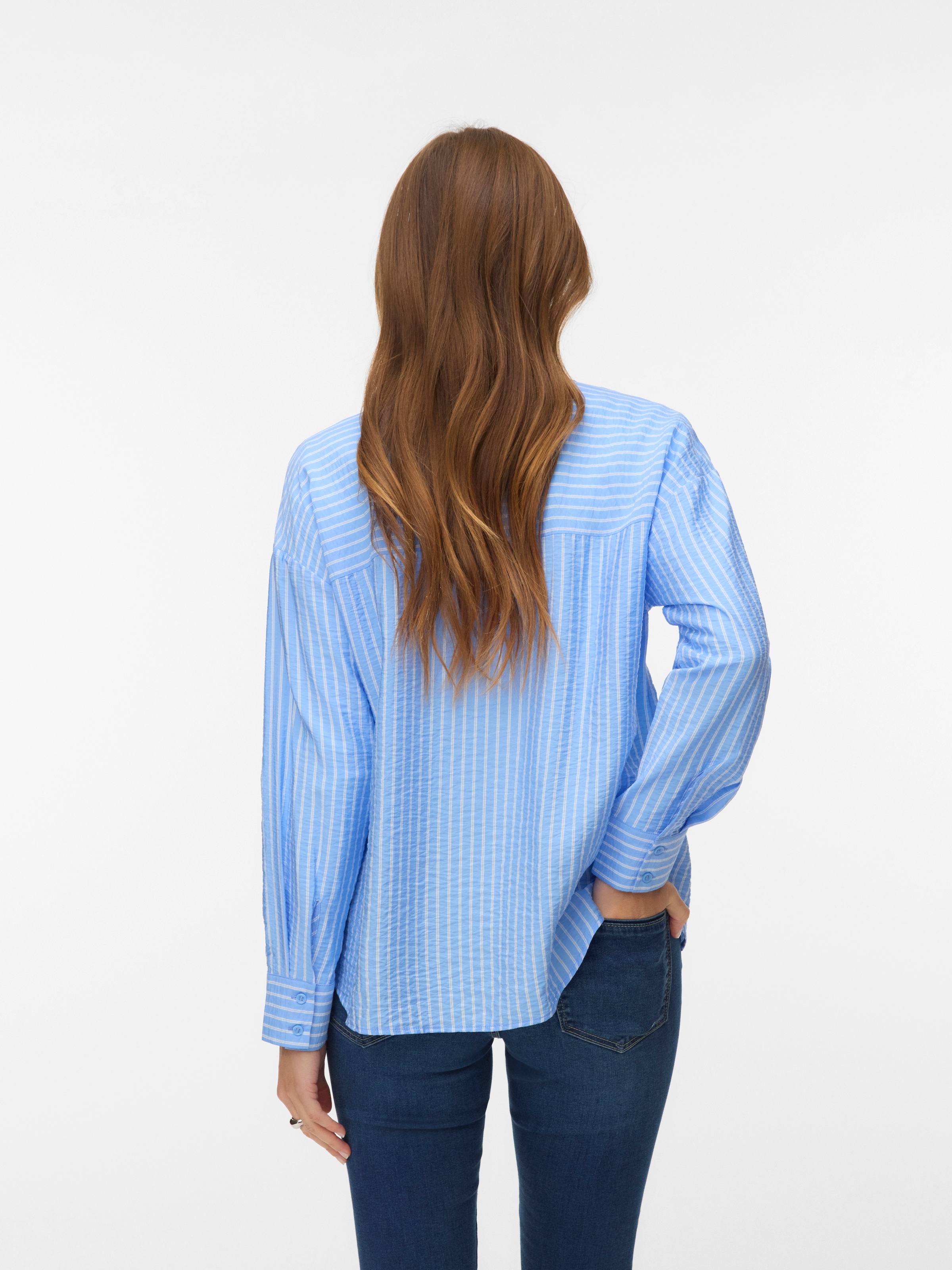 Vero Moda Hemdbluse »VMKAJA LS SHIRT WVN« mit Streifen