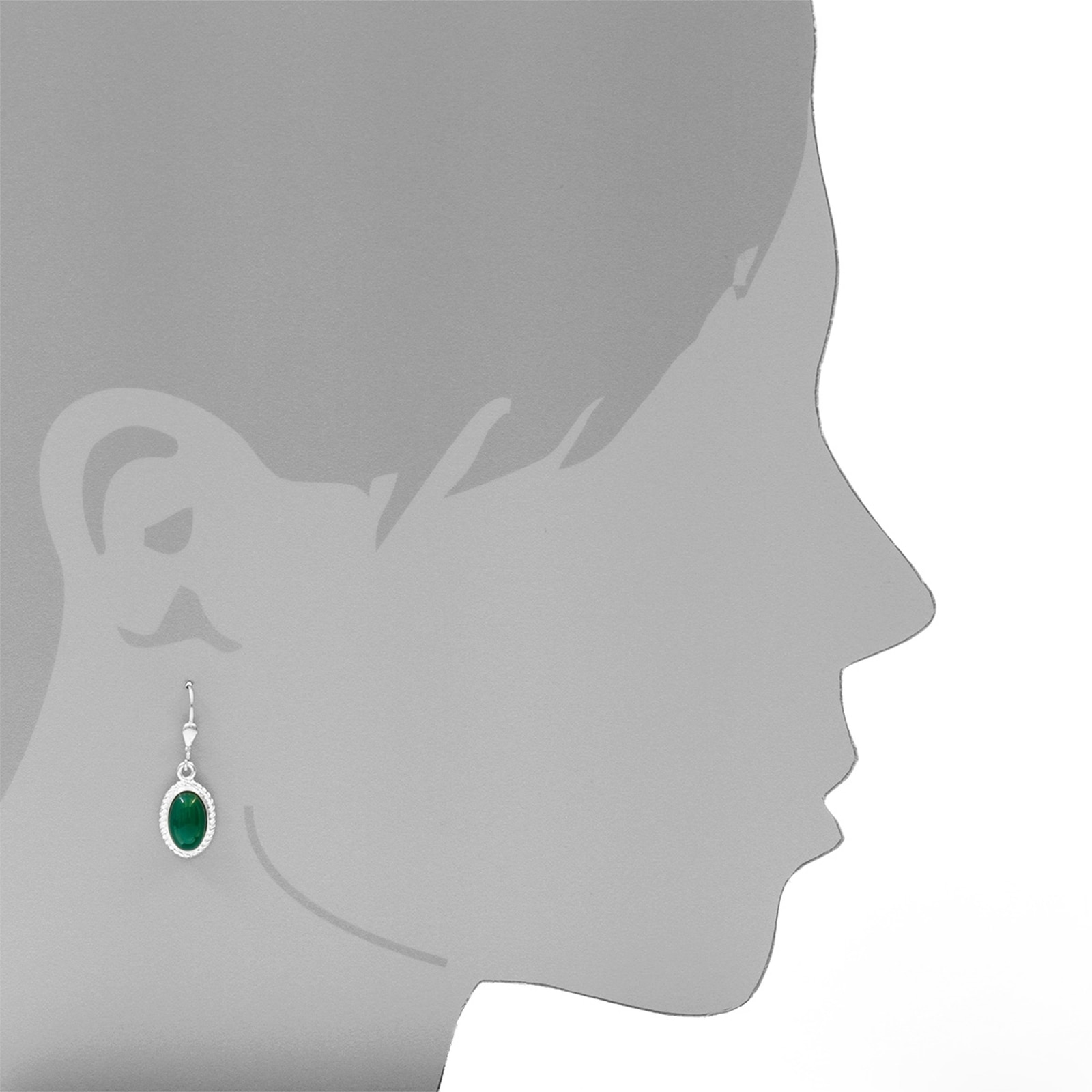 OSTSEE-SCHMUCK Paar Ohrhänger »- Julie - Silber 925/000 - Grünachat«