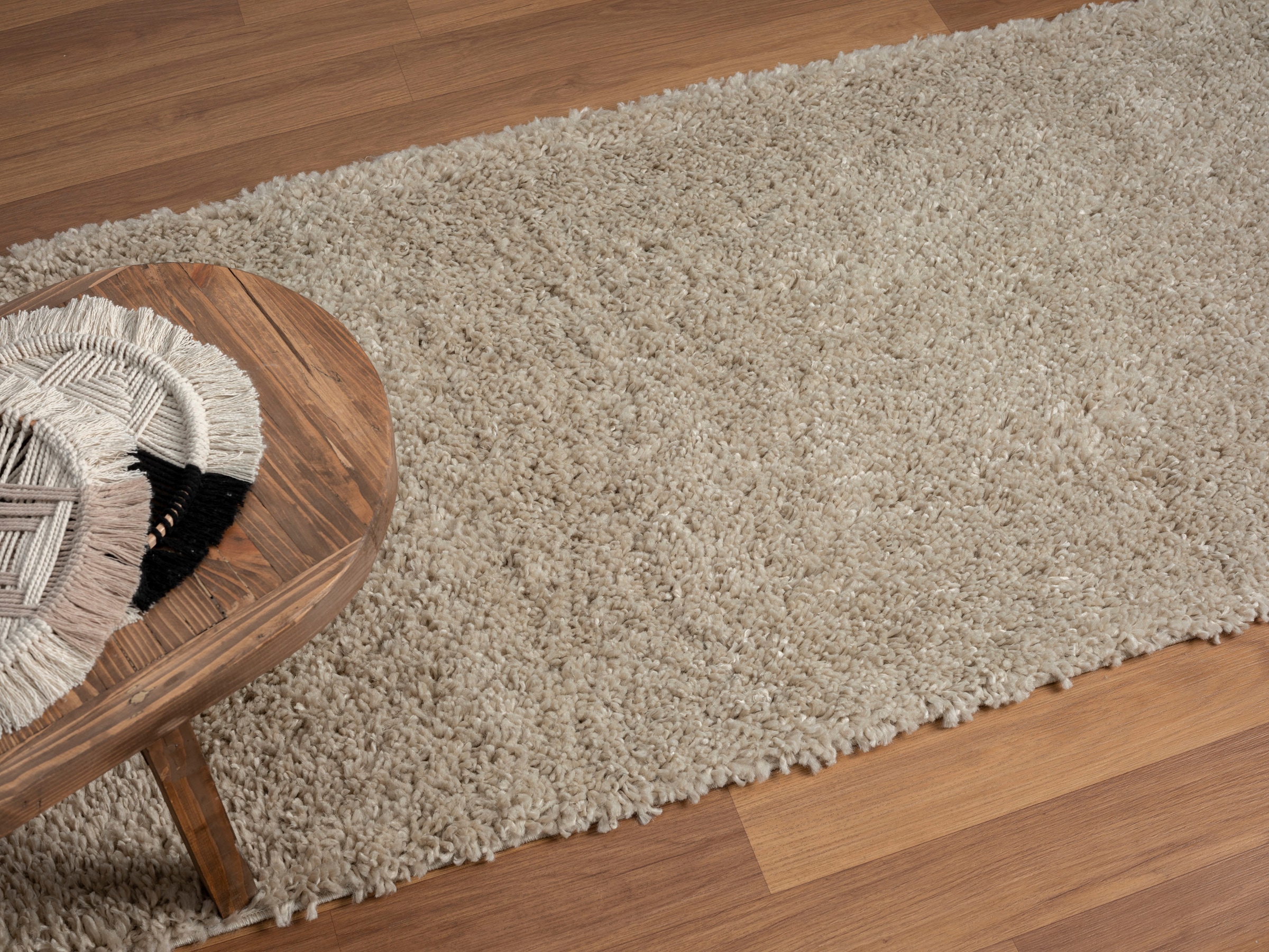 Myflair Möbel & Accessoires Hochflor-Läufer »My Shaggy«, rechteckig, 37 mm Höhe, Shaggy, Uni Farben, leicht glänzend, Microfaser, extra flauschig