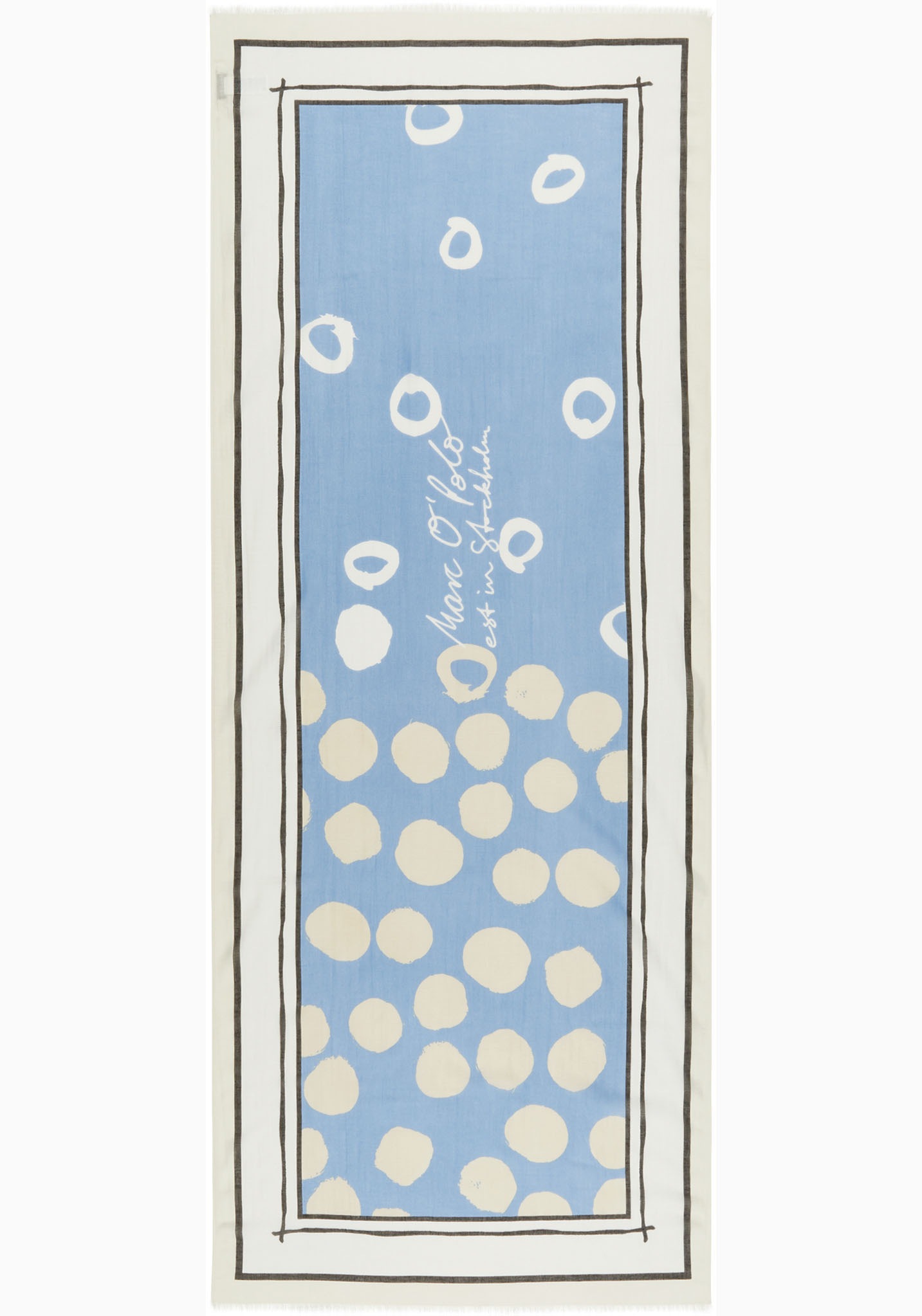 Marc O'polo Modetuch Mit Allover-Print in blau