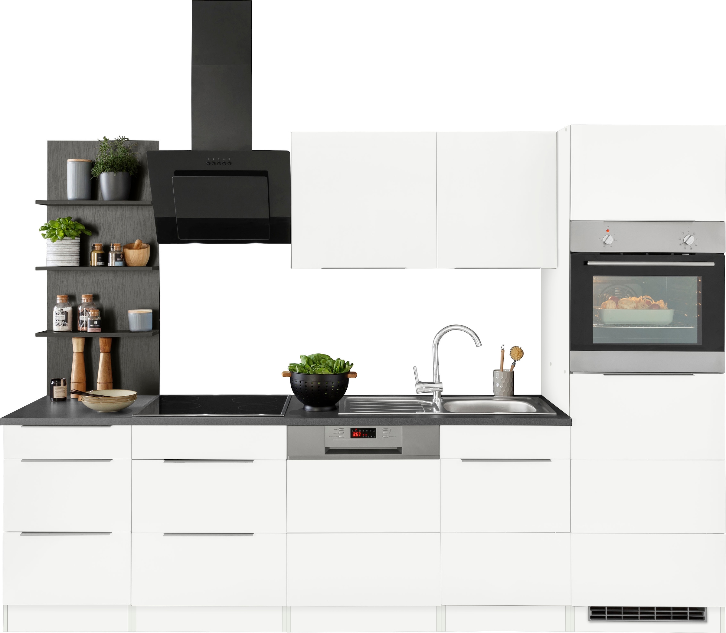 HELD MÖBEL Küchenzeile »Brindisi«, mit E-Geräten, Breite 280 cm online bei  OTTO