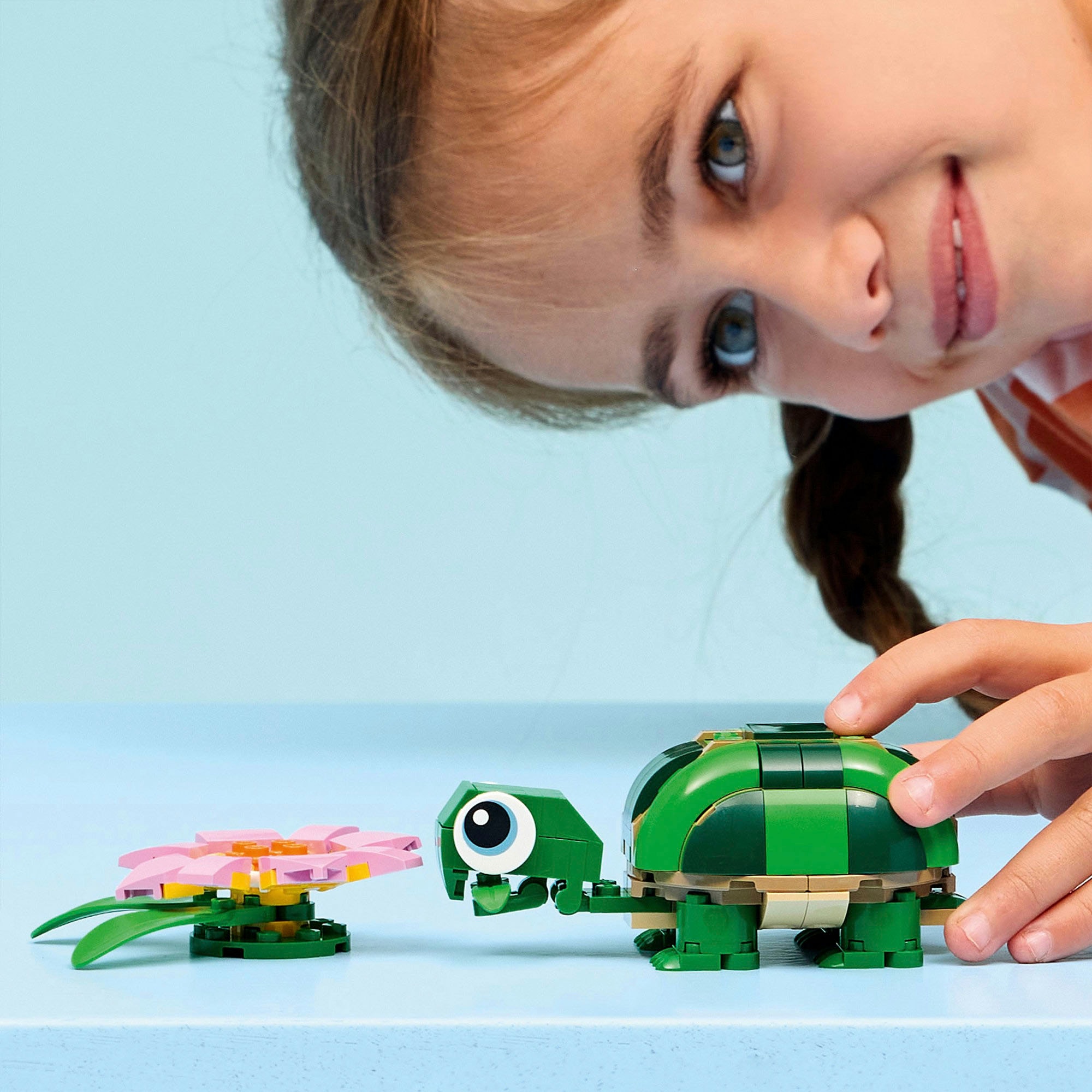 LEGO® Konstruktionsspielsteine »Schildkröte mit Seerose (31377), LEGO Creator« Made in Europe