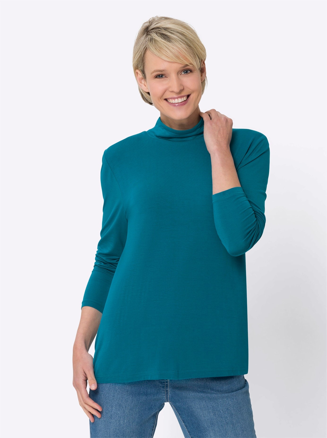 Classic Basics Stehkragenshirt »Stehkragen-Shirt«, (1 tlg.)