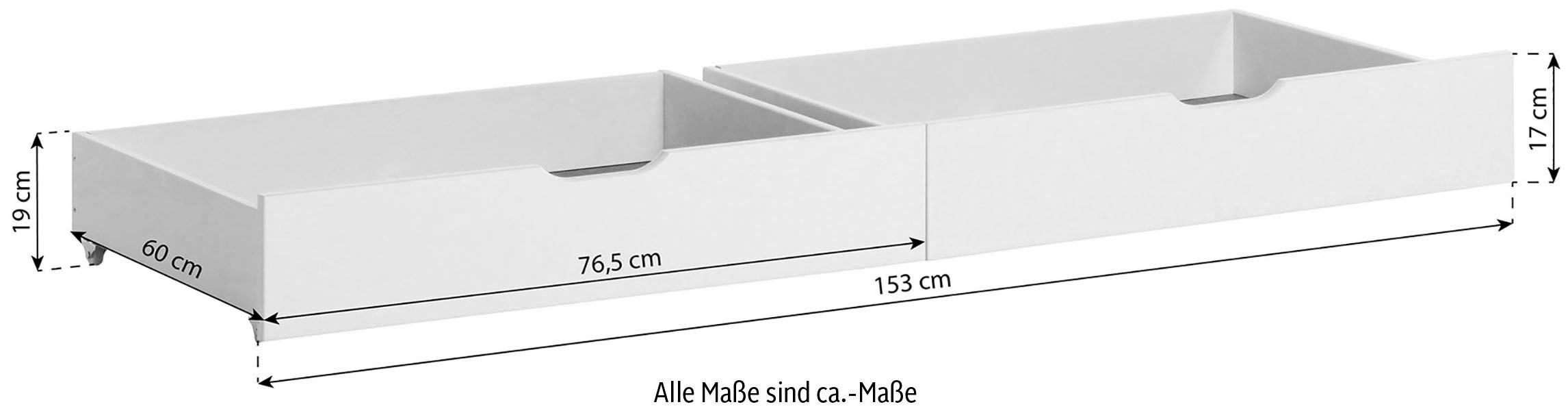 Hoppekids Einzelbett »ECO Comfort Kinderbett, Kiefer Massivholz, Jugendbett inkl. Rollrost«, 70x160 cm, wahlweise in verschieden Farben/ Matratze/ Absturzsicherung