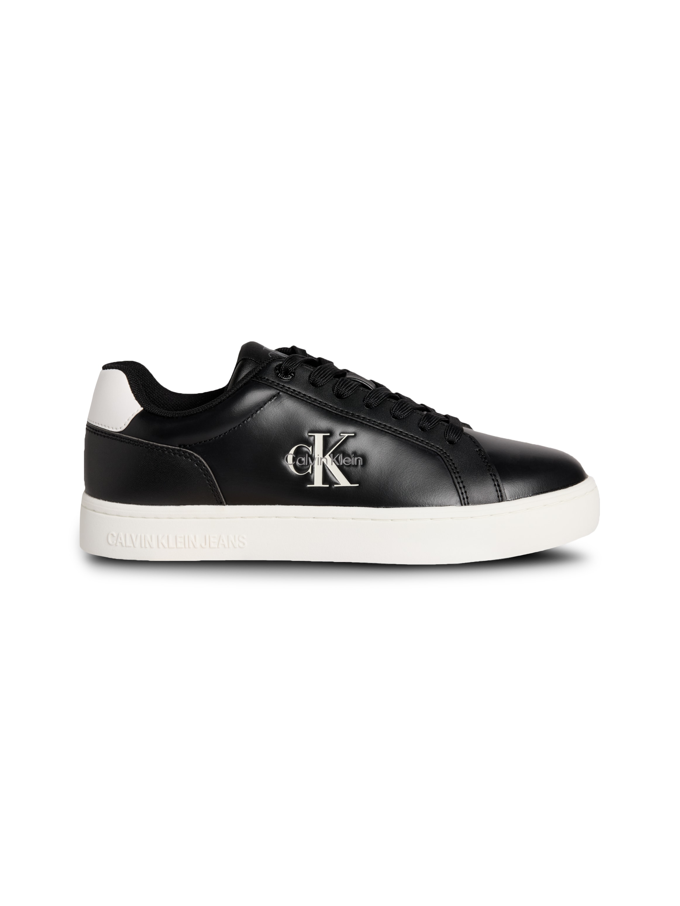 Calvin Klein Jeans Sneaker »CLASSIC CUPSOLE MONO LTH«, Freizeitsneaker, Halbschuh, Schnürschuh in klassischer Optik
