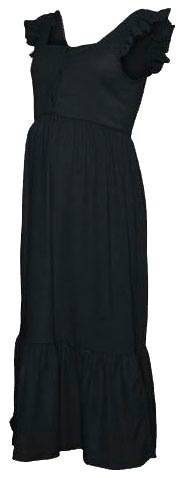 Mamalicious Umstandskleid »MLCAILEEN LIA SL JRS DRESS 2F«, mit Rüschen am Träger und Volant am Saum
