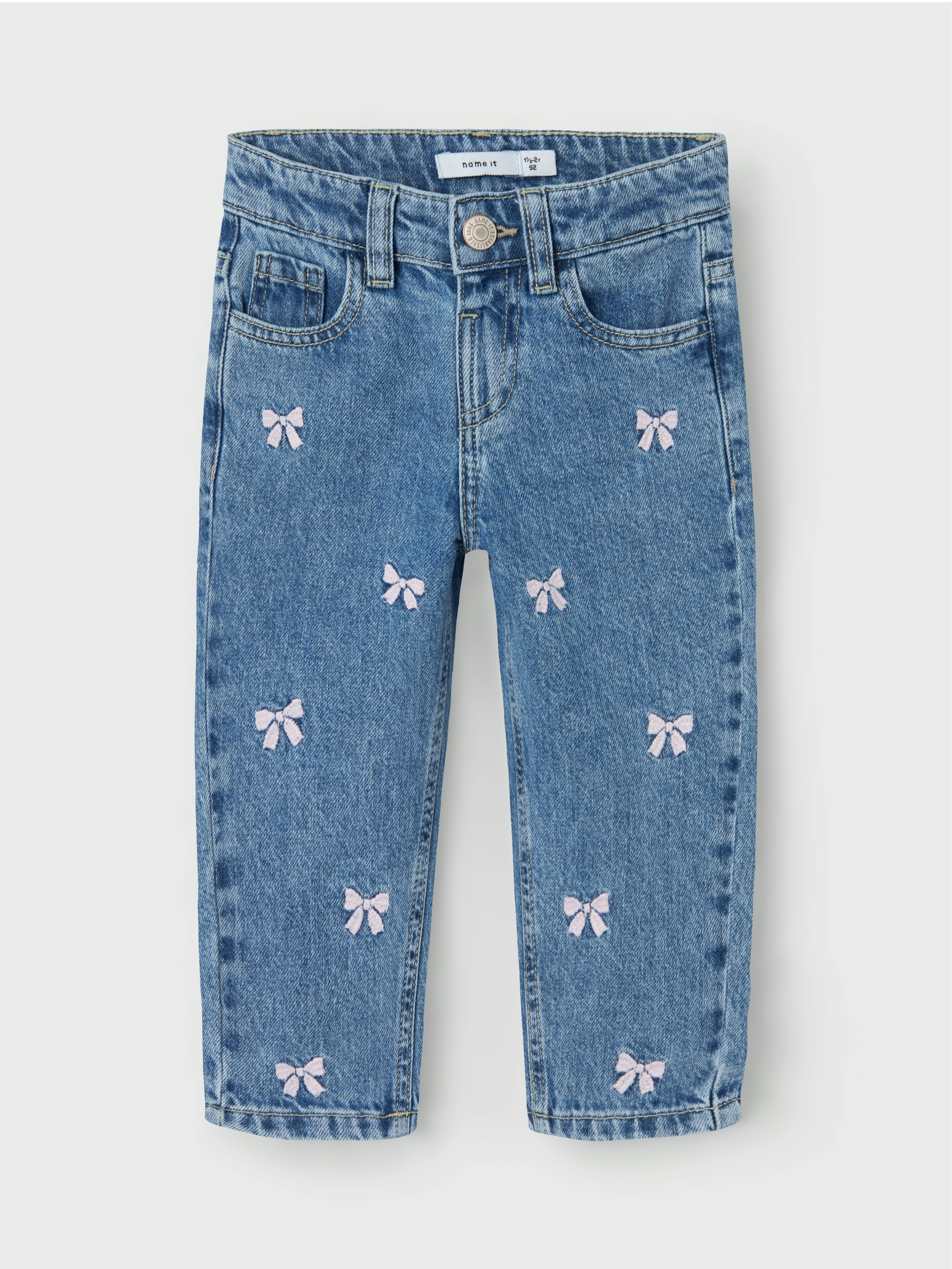 Name It Mom-Jeans »NMFBELLA MOM EMB JEANS 3285-BE NOOS«