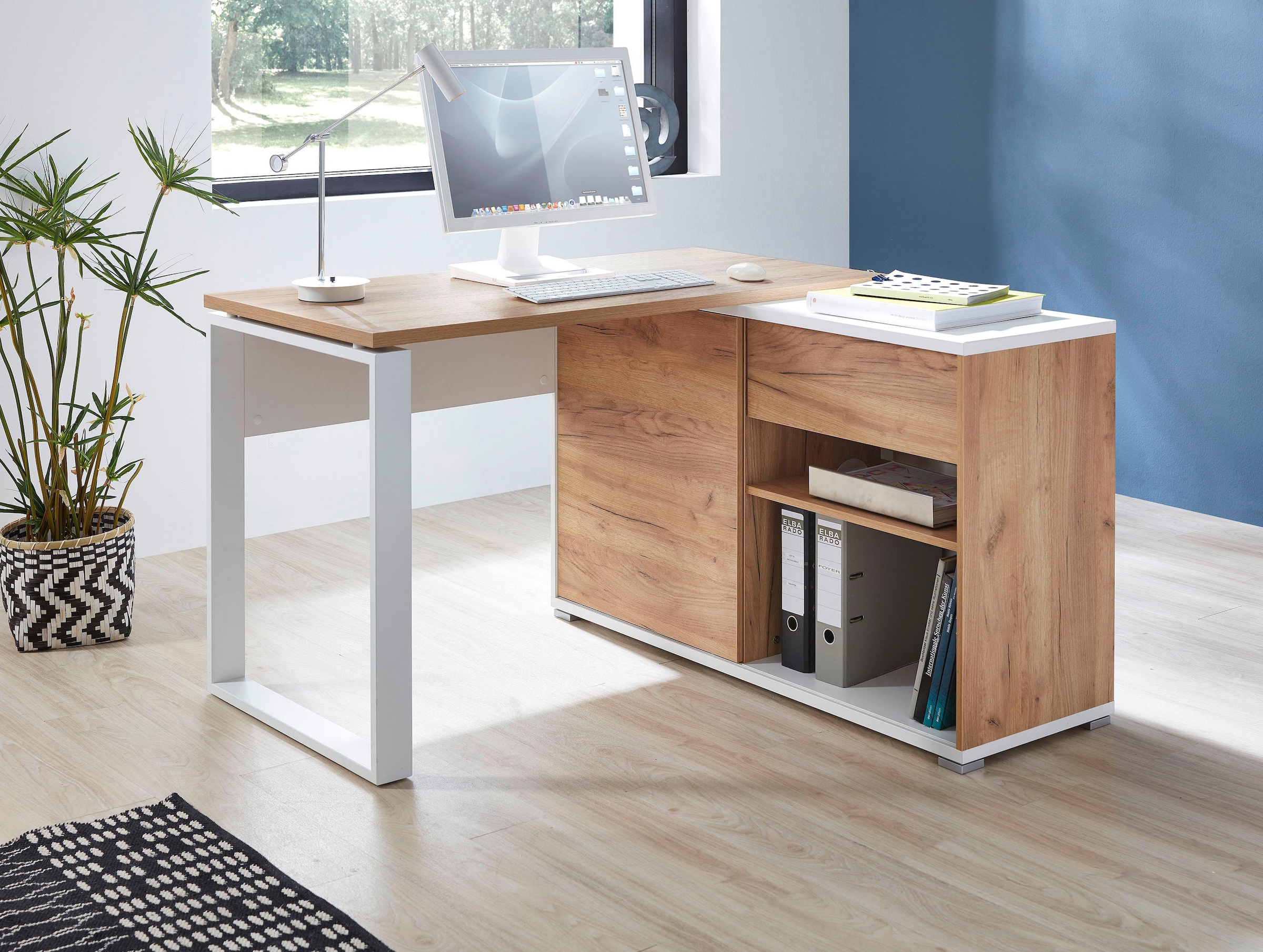 GERMANIA Eckschreibtisch »GW-Lioni«, mit integriertem Sideboard bei OTTO