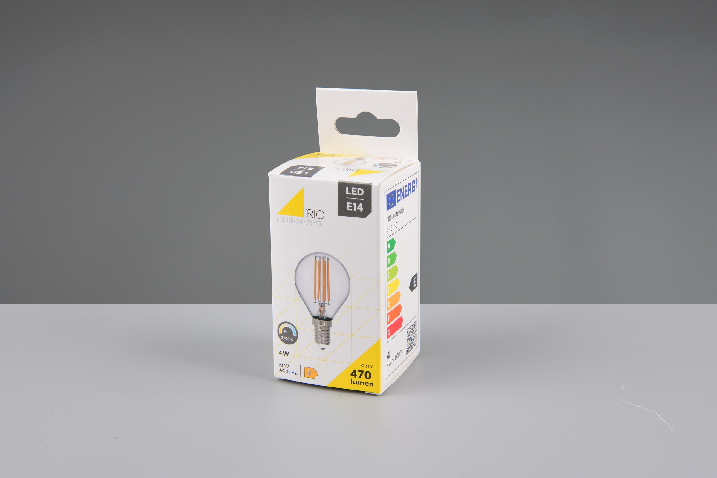 TRIO Leuchten LED-Filament »Leuchtmittel Set E14« E14 3 Stk. Warmweiß 3er Set Filament Leuchtmittel E14 Fassung, Glühbirne E14 LED warmweiß
