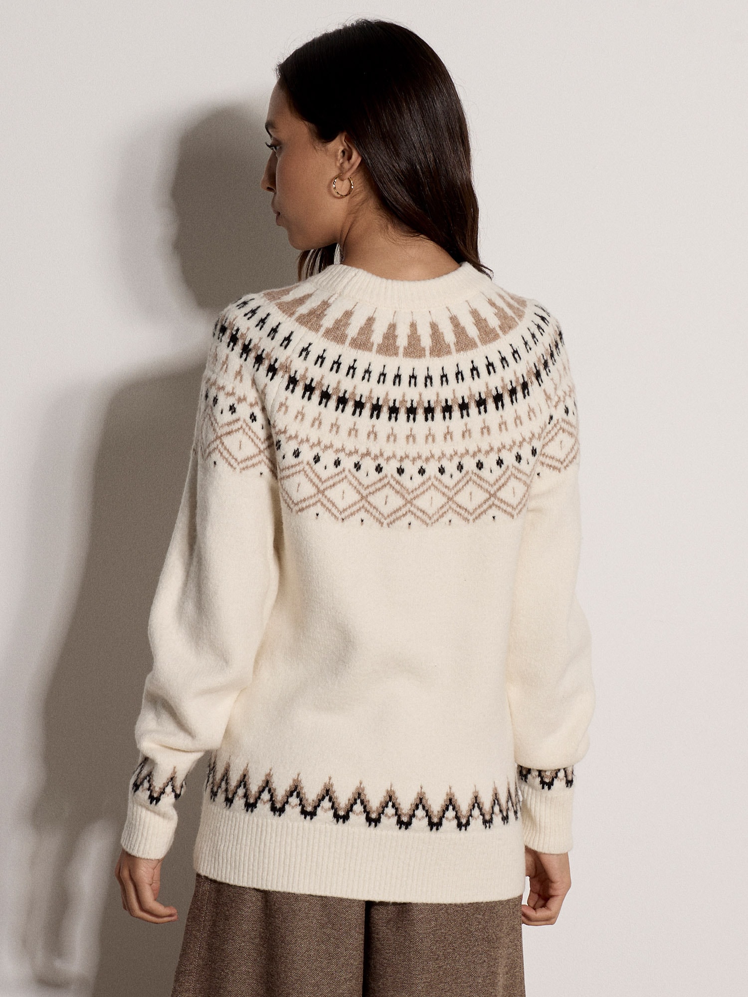 Apricot Strickpullover »Norwegerpullover« mit U-Boot-Ausschnitt
