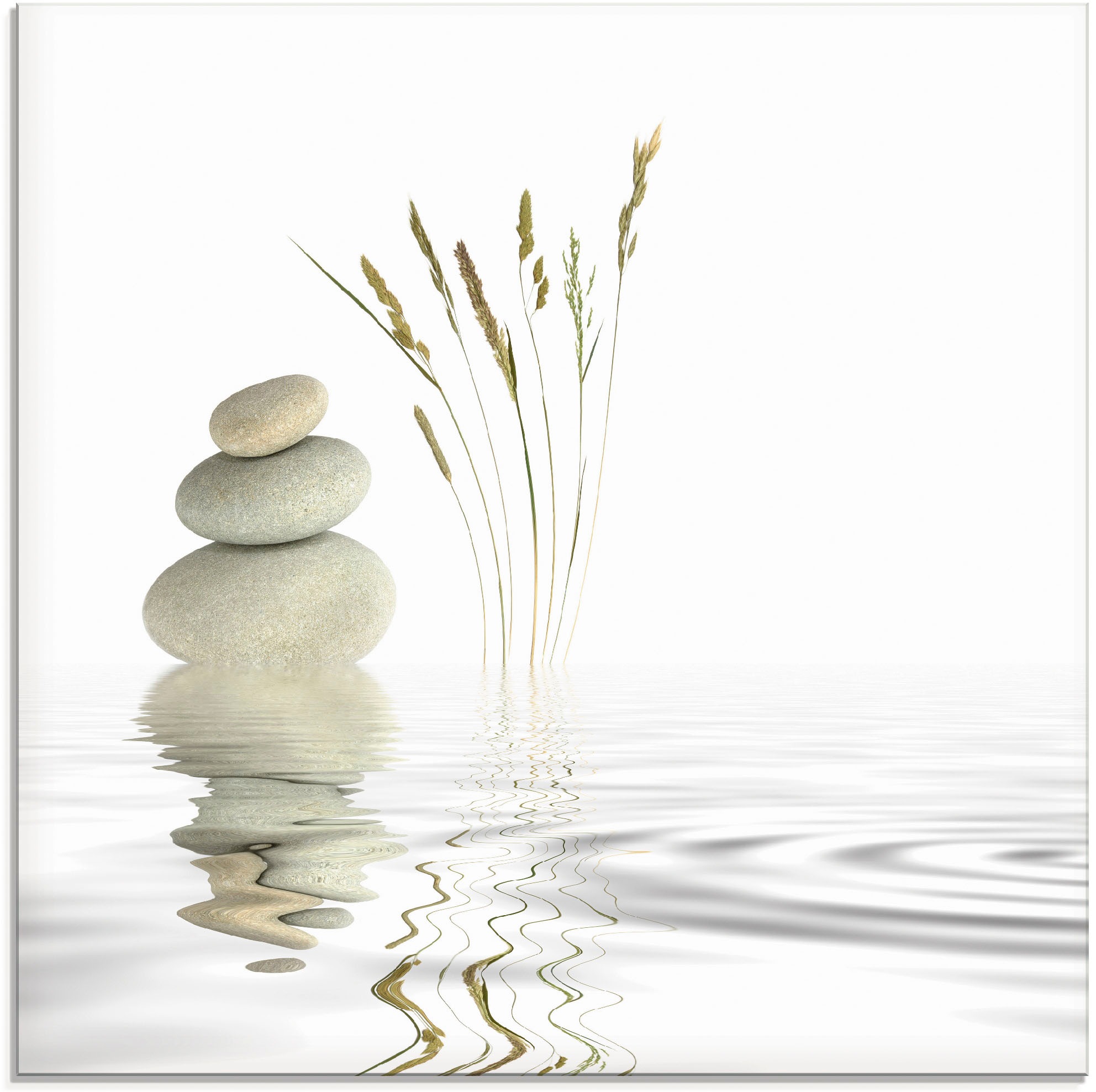 Artland Glasbild »Zen Friede«, Zen, (1 St.), in verschiedenen Größen