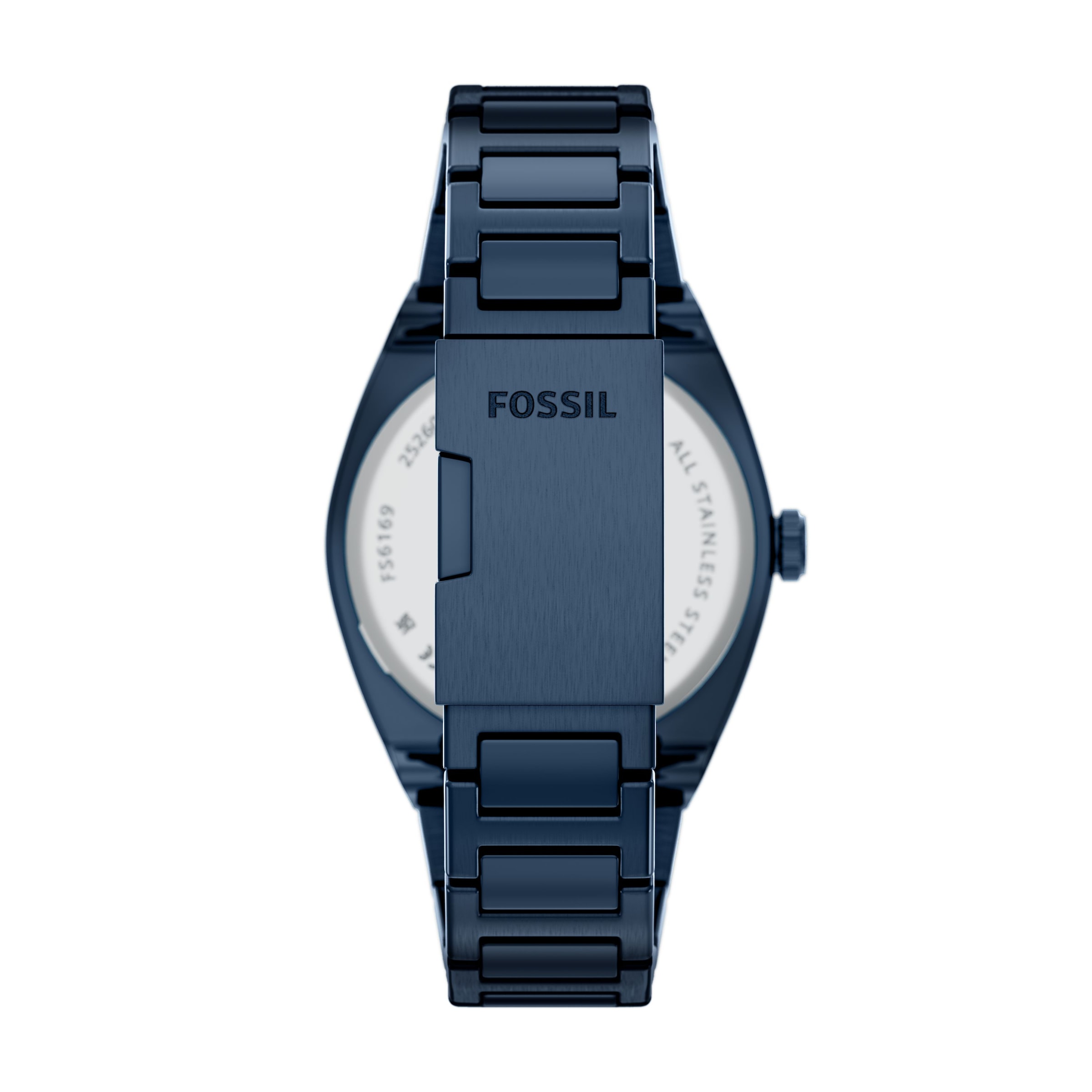 Fossil Quarzuhr »Everett« Armbanduhr, Herrenuhr, Edelstahlarmband, analog, Tag