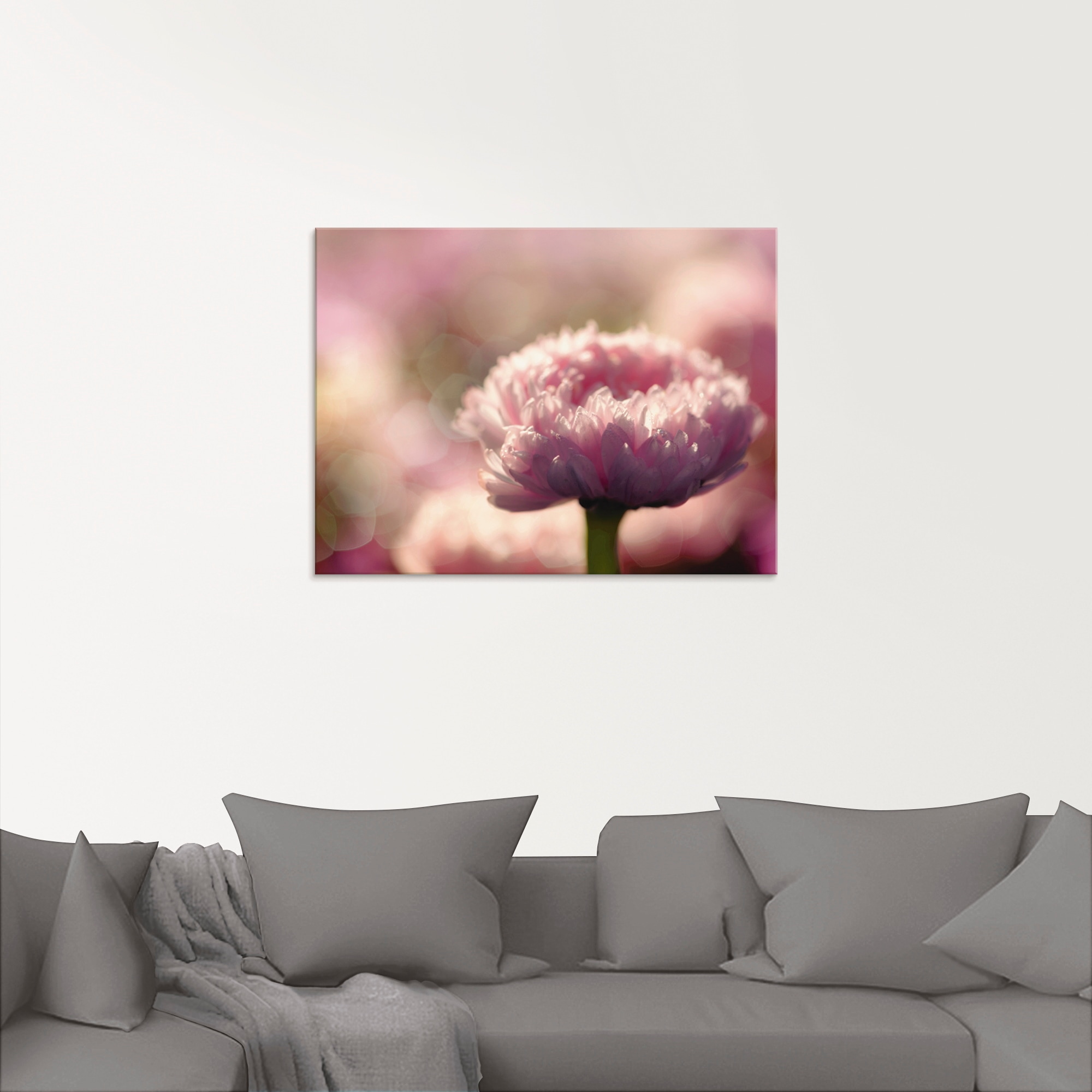 Artland Glasbild »Gänseblümchen in LOVE«, Blumen, (1 St.), in verschiedenen Größen