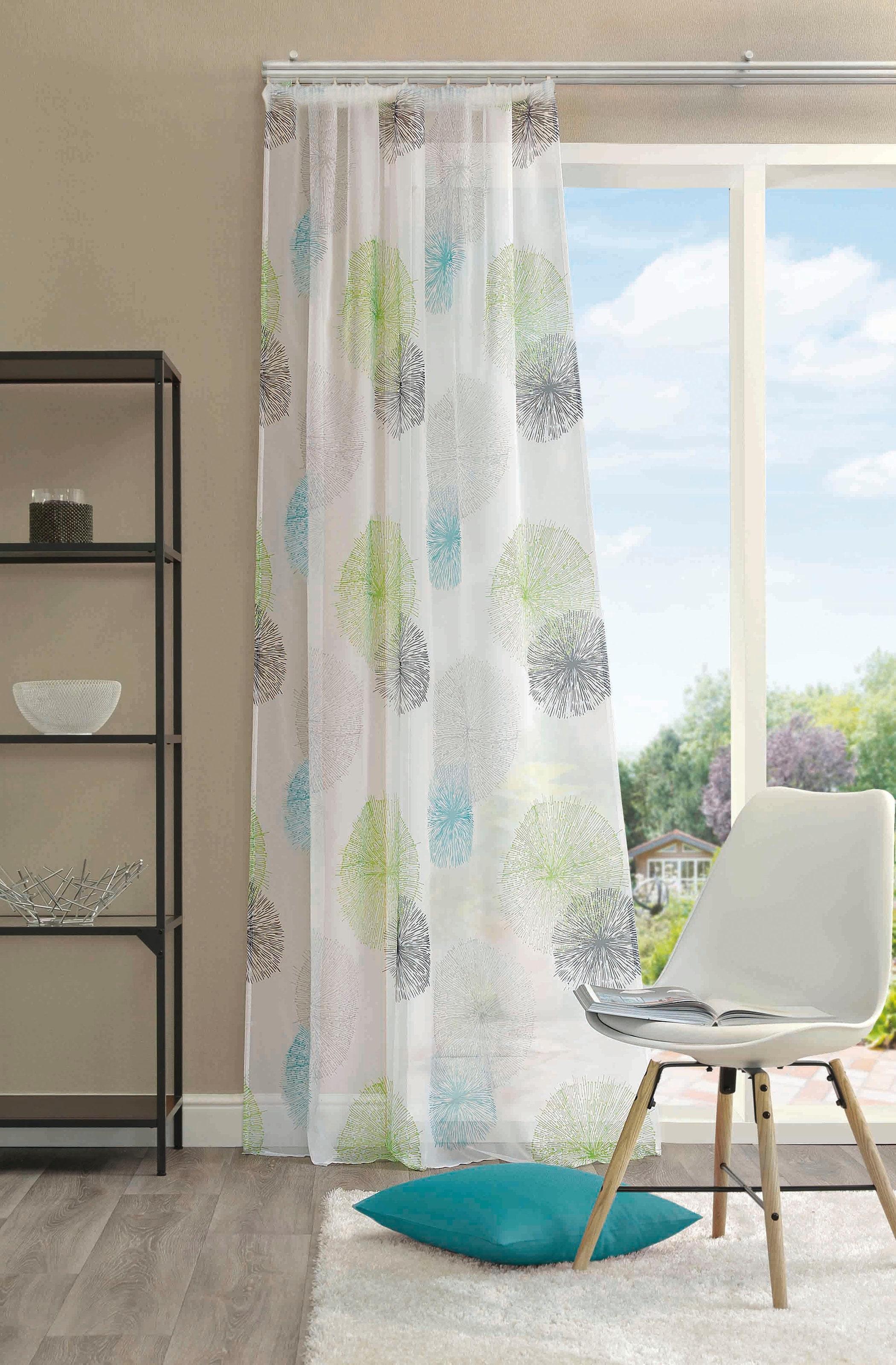 HOME WOHNIDEEN OTTO Voile (1 Online »RAWLINS«, Shop St.), aus Vorhang Schal bedruckt im kaufen