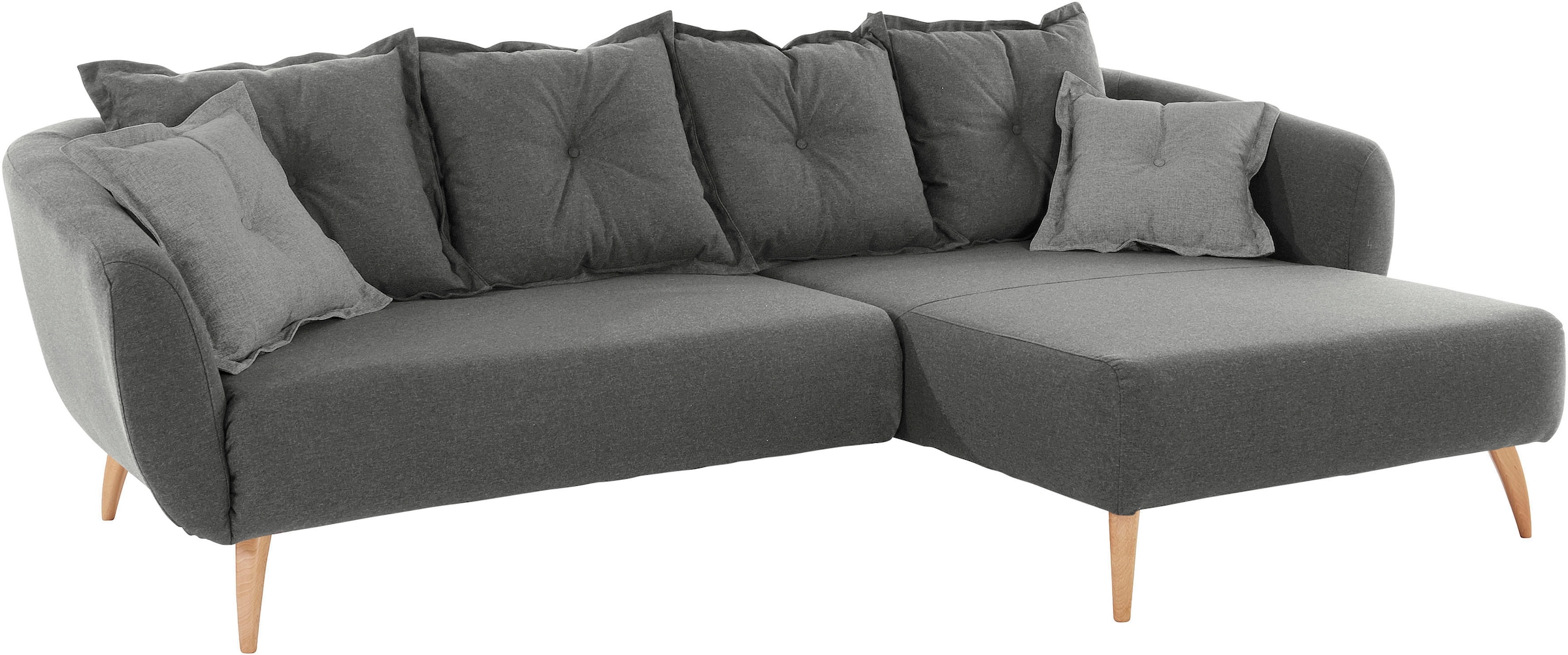 Home affaire Ecksofa »Baggio L-Form«, Zierkissen inklusive