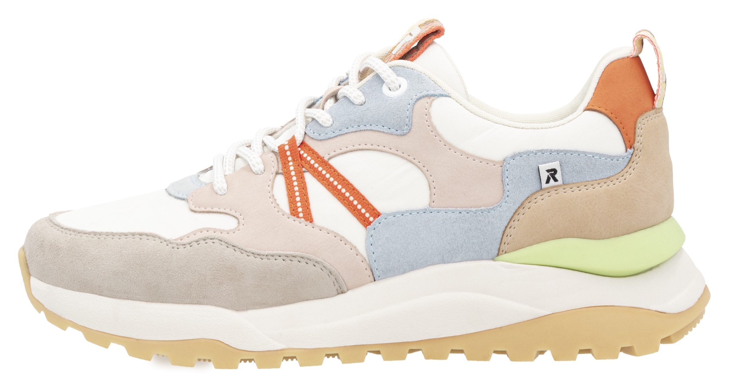 RIEKER Sport Keilsneaker »Bel Air«, Freizeitschuh, Halbschuh, Schnürschuh mit herausnehmbarem Fußbett