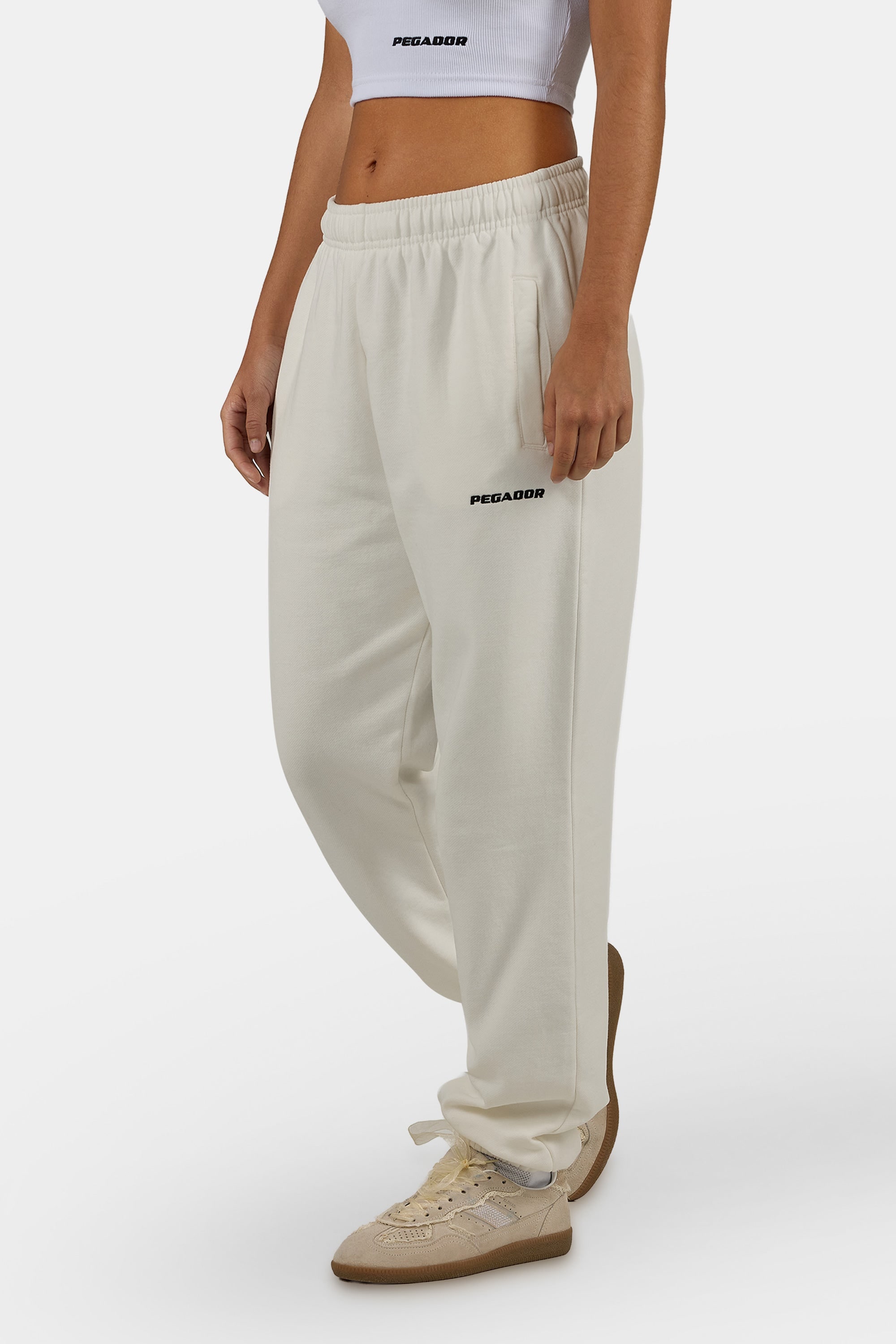 PEGADOR Sweathose »Villa High Waisted Sweat Pants«  Baumwollmischung, regular fit