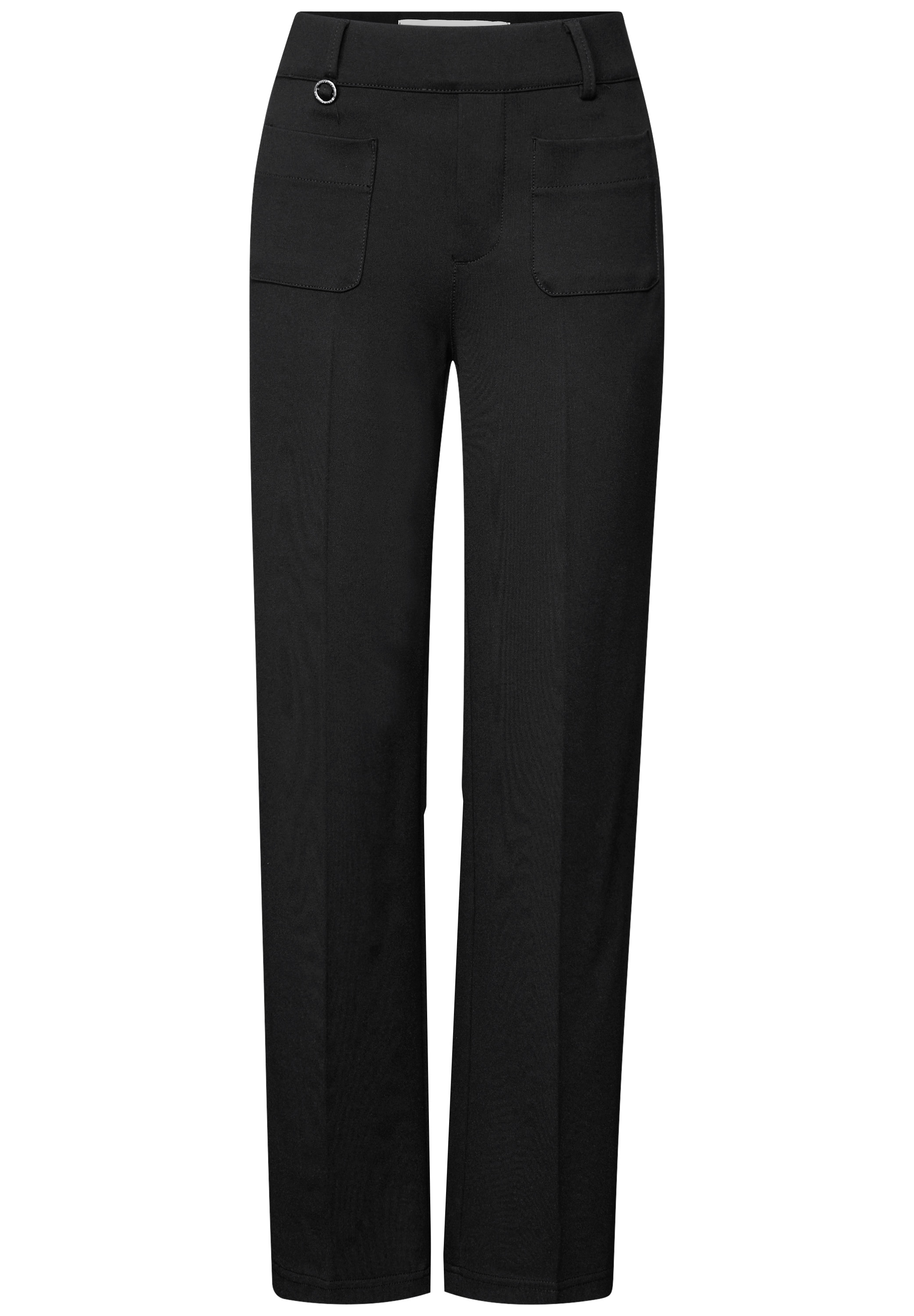 STREET ONE Stoffhose, Straight Leg, High Waist
