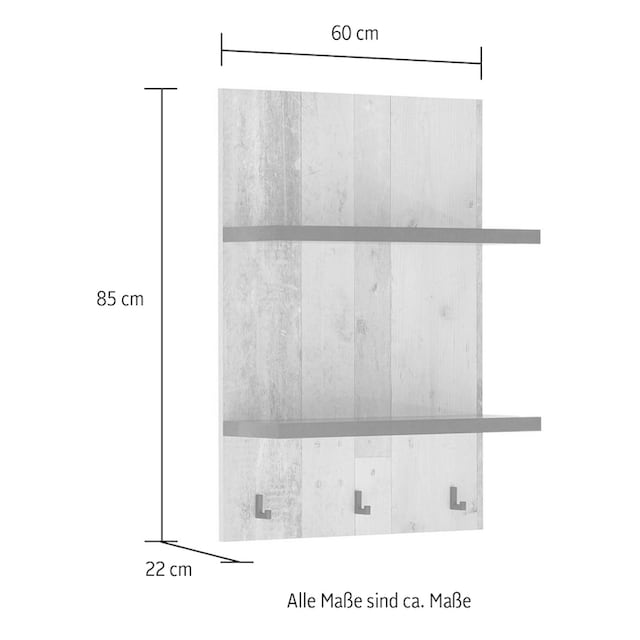 Home affaire Wandregal »Sherwood«, Breite 60 cm, in modernem Holz Dekor, 28  mm starke Ablageböden im OTTO Online Shop