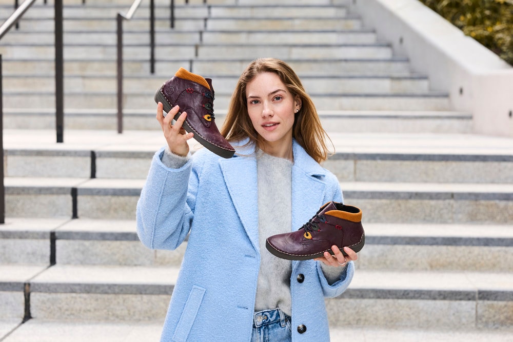 Rieker Schnürboots  Stiefelette, Casualboots, High Top Sneaker mit Innenreißverschluss
