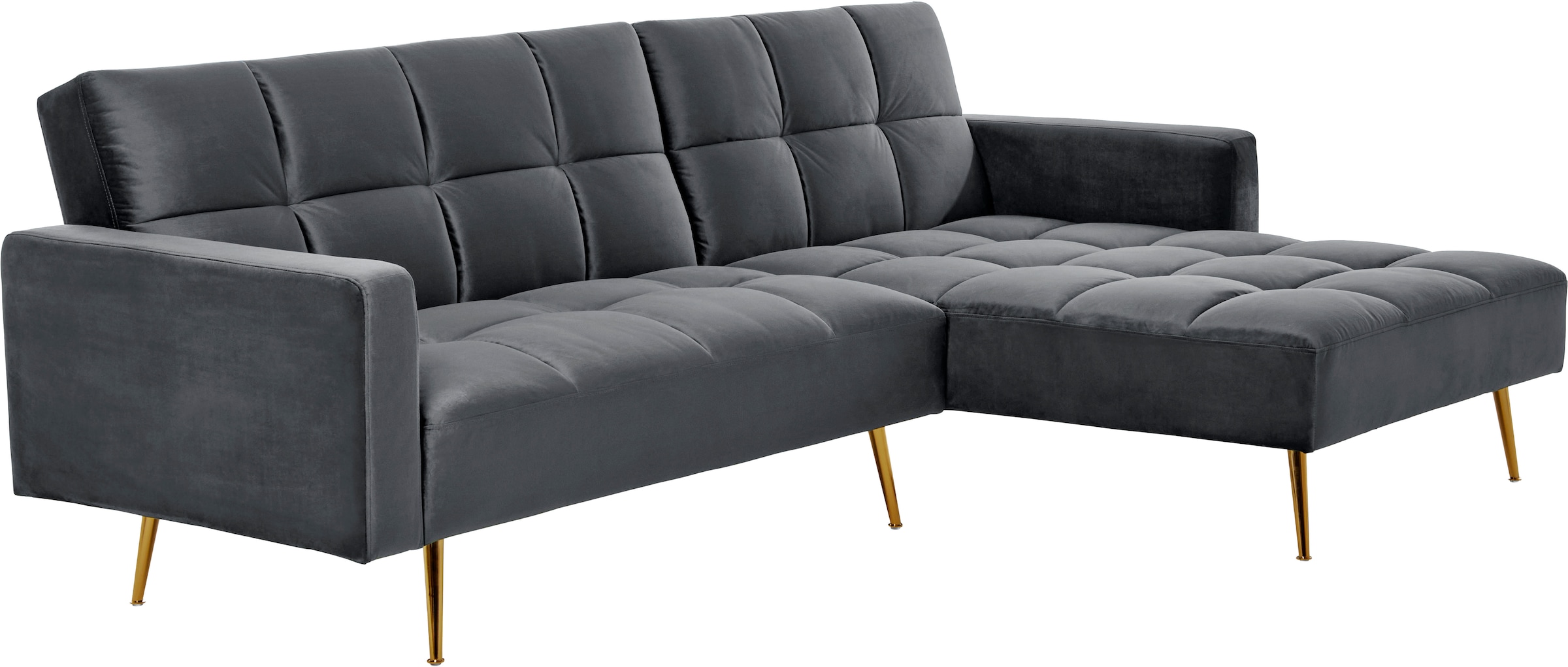 Jahnke Ecksofa »CHILLAX POSH CORNER« mit Schlaffunktion, wechselseitig montierbar, 244 x 150 cm